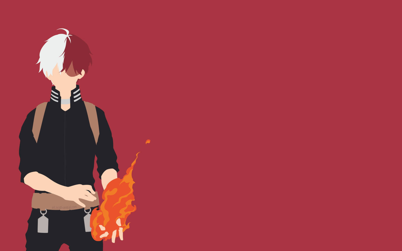 Todoroki Mzuri Katika Pink Picha ya Ukuta