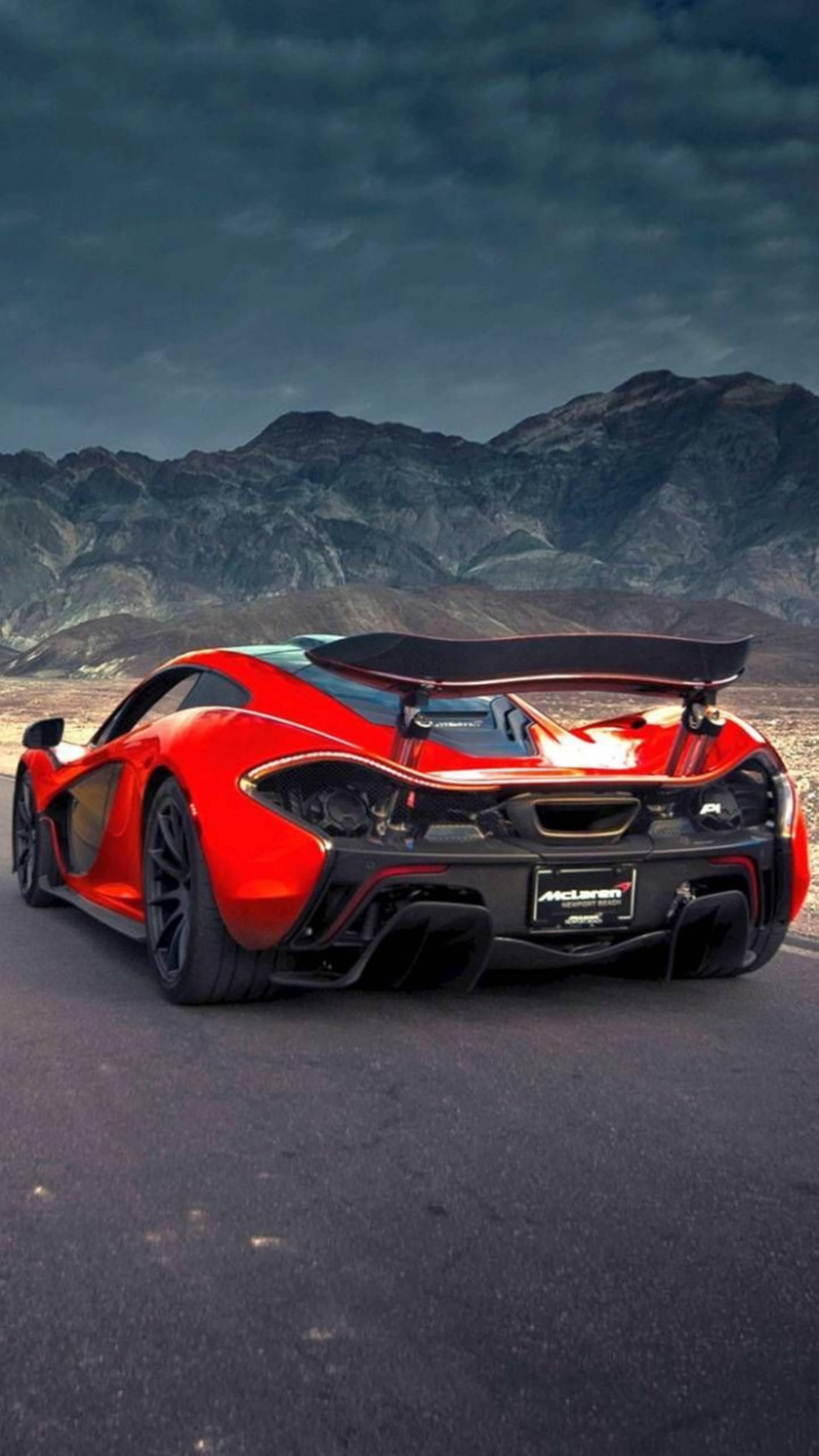 Tofauti Nyekundu ya McLaren iPhone P1 Picha ya Ukuta