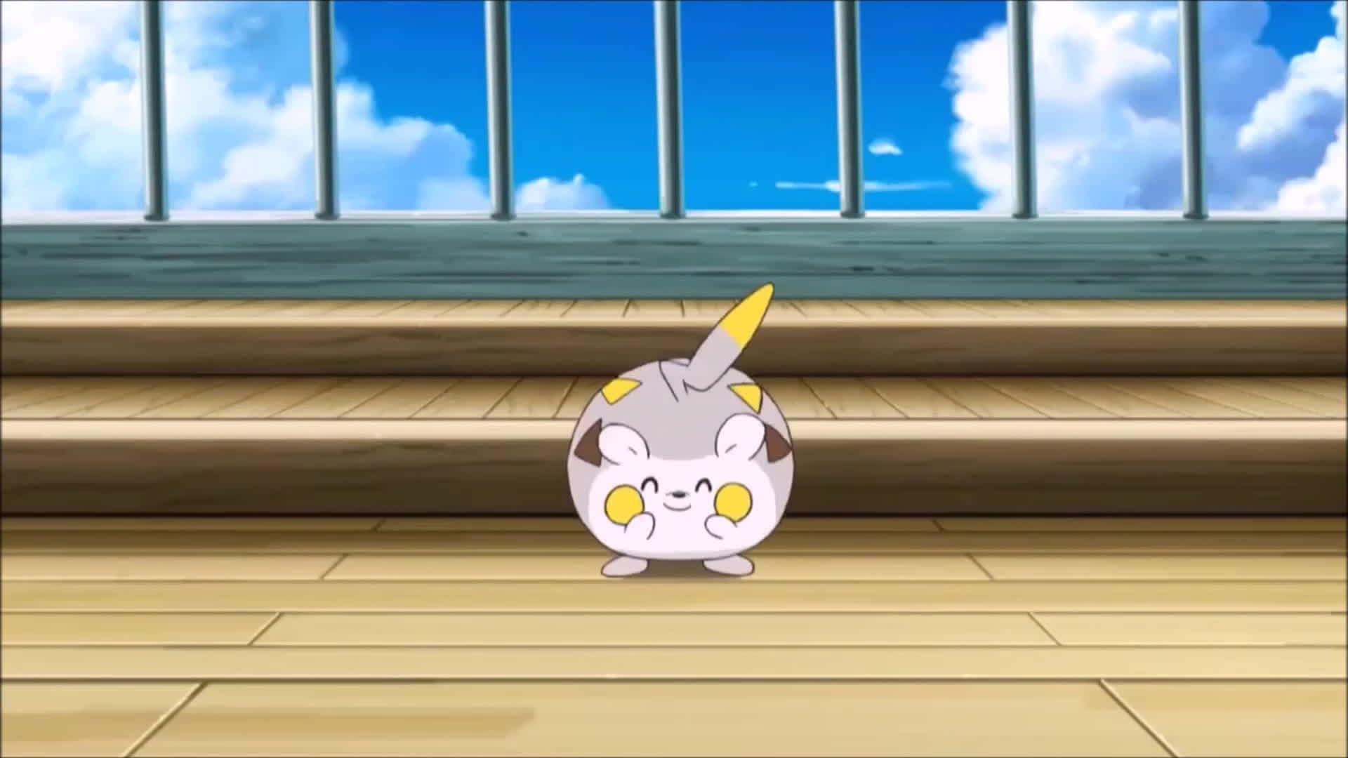 Togedemaru Akionekana Mwenye Furaha Picha ya Ukuta