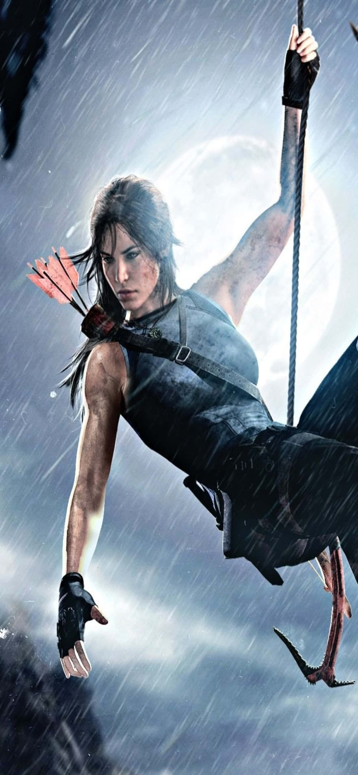 tomb raider anafanya kwa hewa Picha ya Ukuta