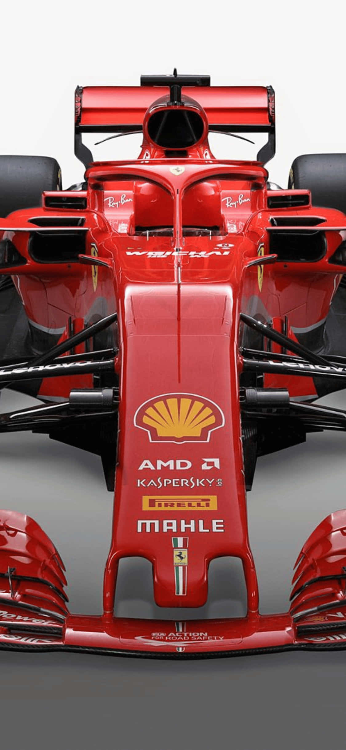 Top View In iPhone Xs F1 2018 Background Picha ya Ukuta