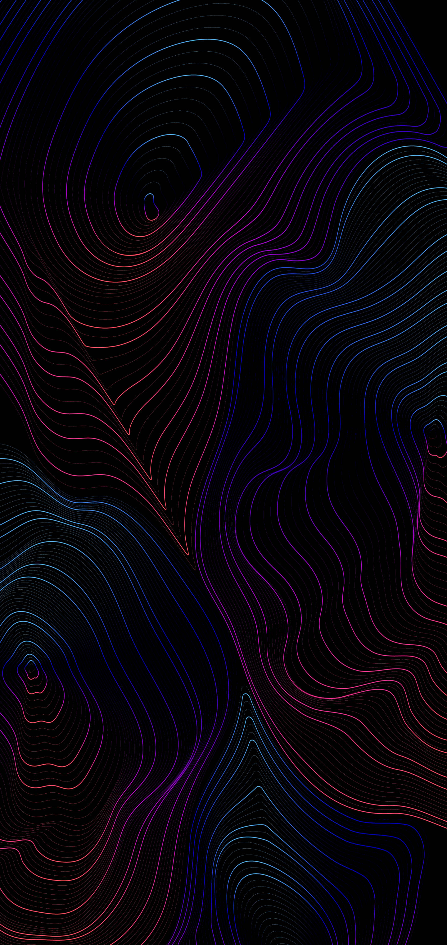 Topografia Rangi za Metali Picha ya Ukuta