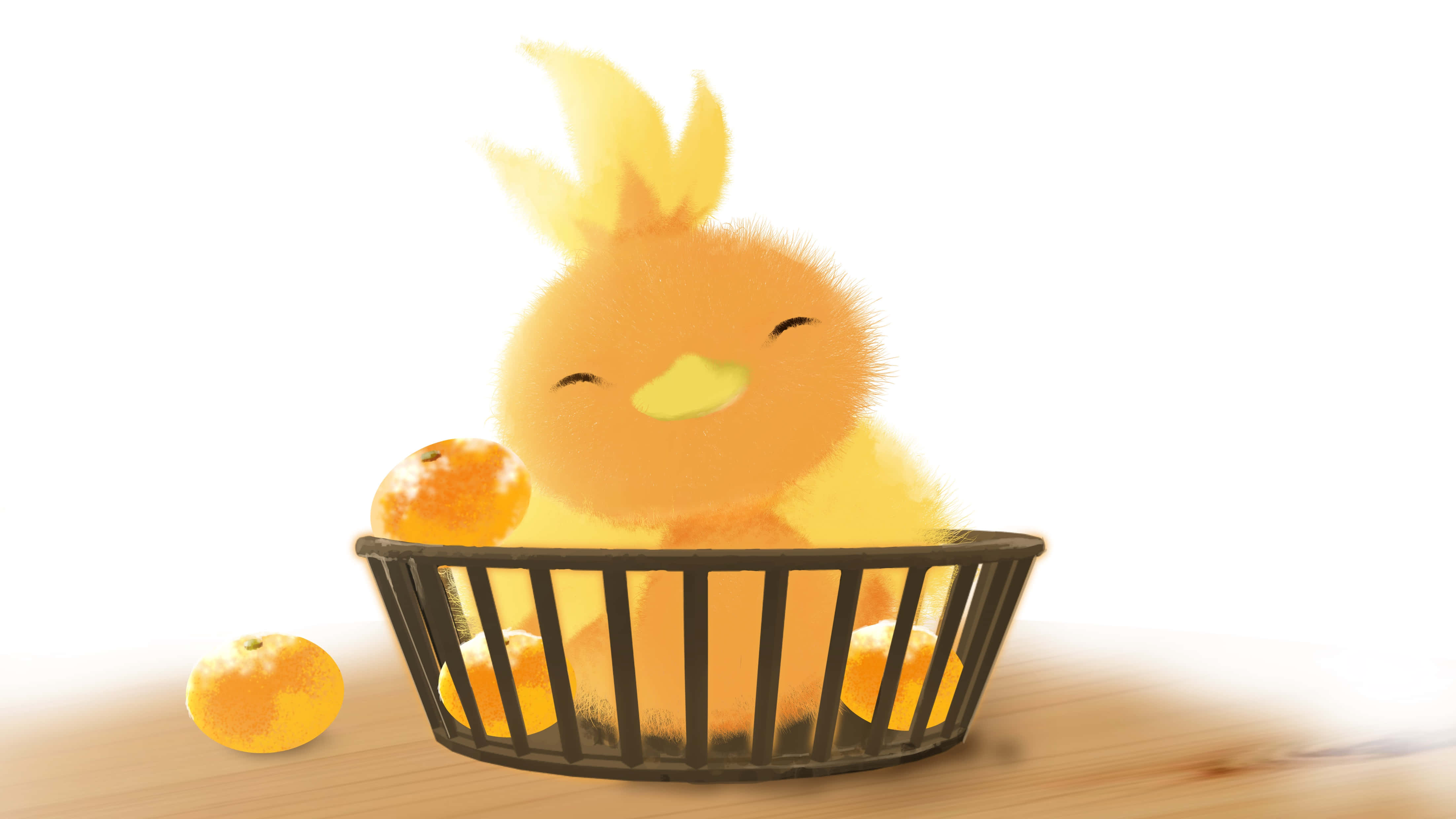 Torchic Pokemon Ndani ya Kikapu Picha ya Ukuta
