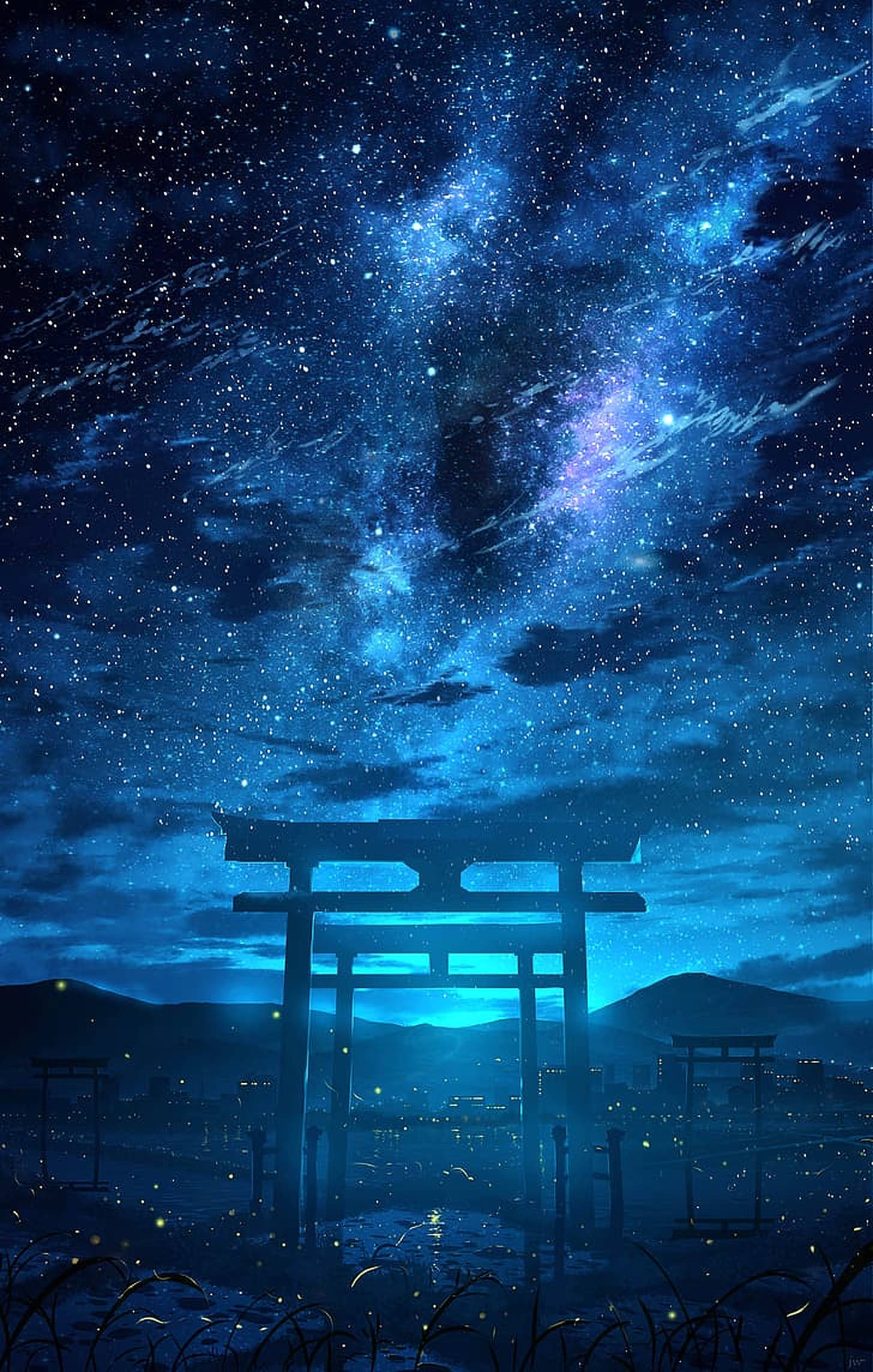 Torii Gate Galaxy Picha ya Ukuta
