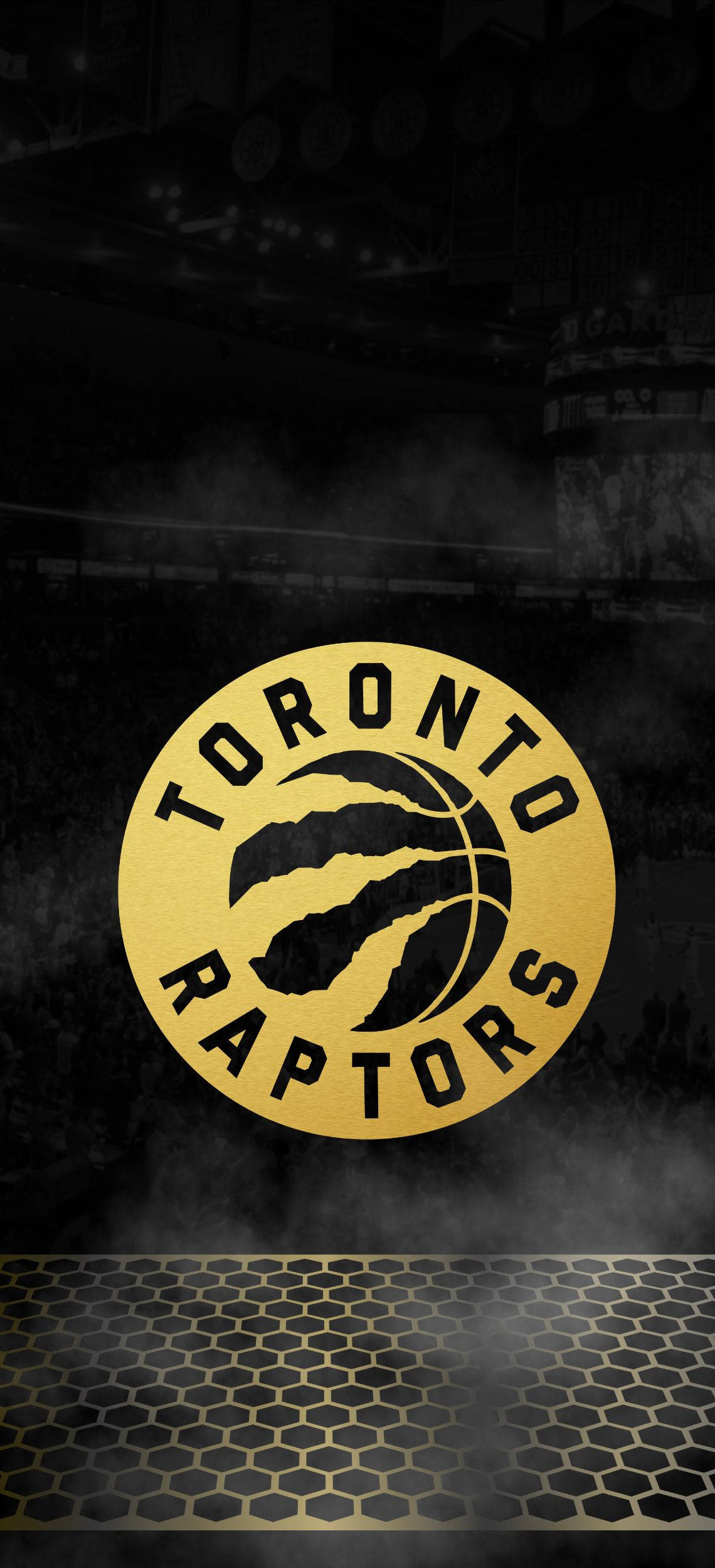 Toronto Raptors Dhahabu na Aswadi Picha ya Ukuta