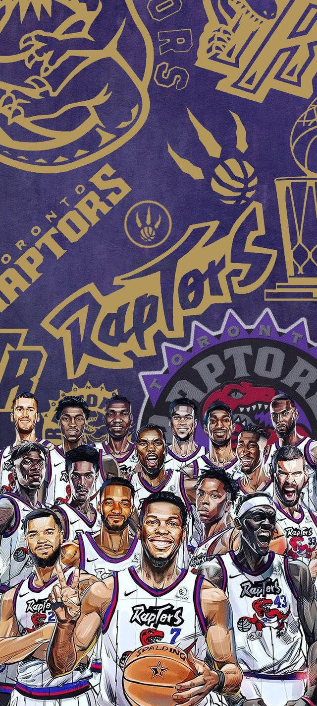 Toronto Raptors Fan Art Picha ya Ukuta