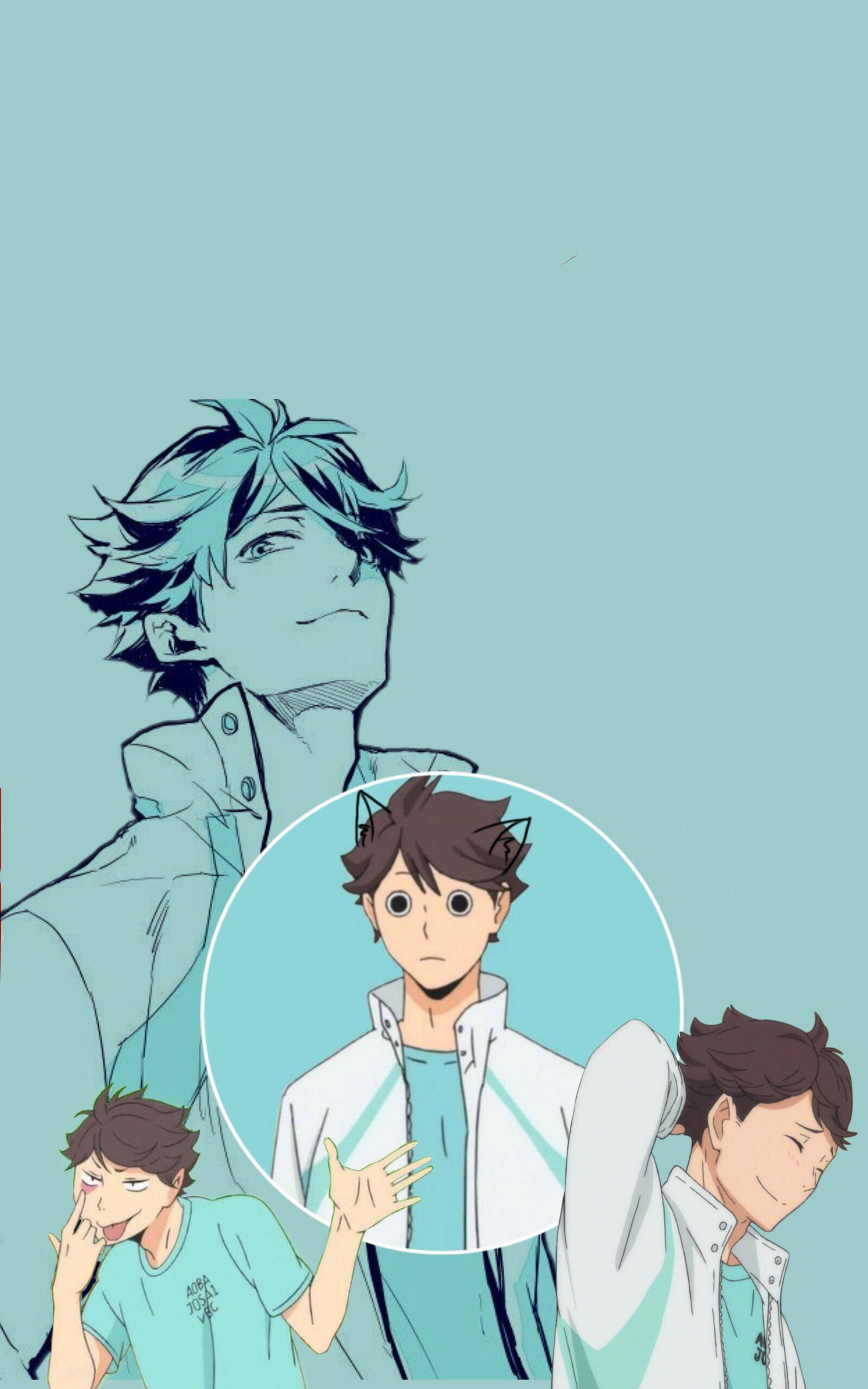 Toru Oikawa Meme Face Picha ya Ukuta