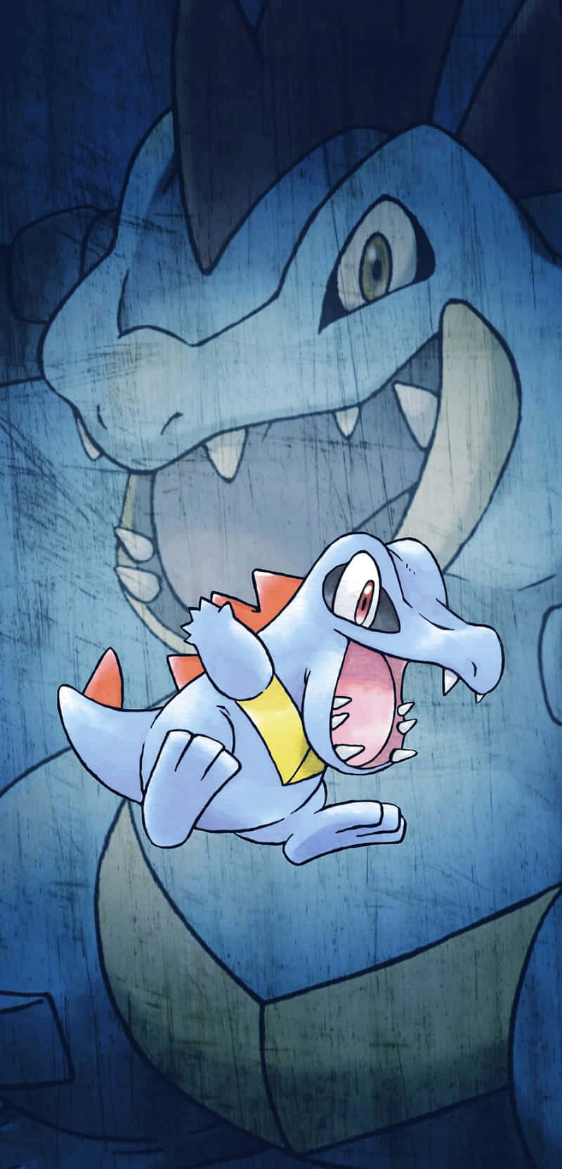 Totodile na Feraligatr Picha ya Ukuta