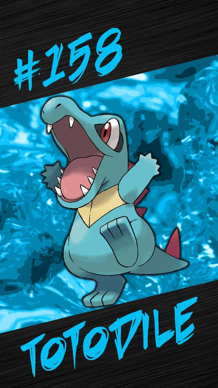 Totodile, Pokemon Namba 158 katika hatua Picha ya Ukuta