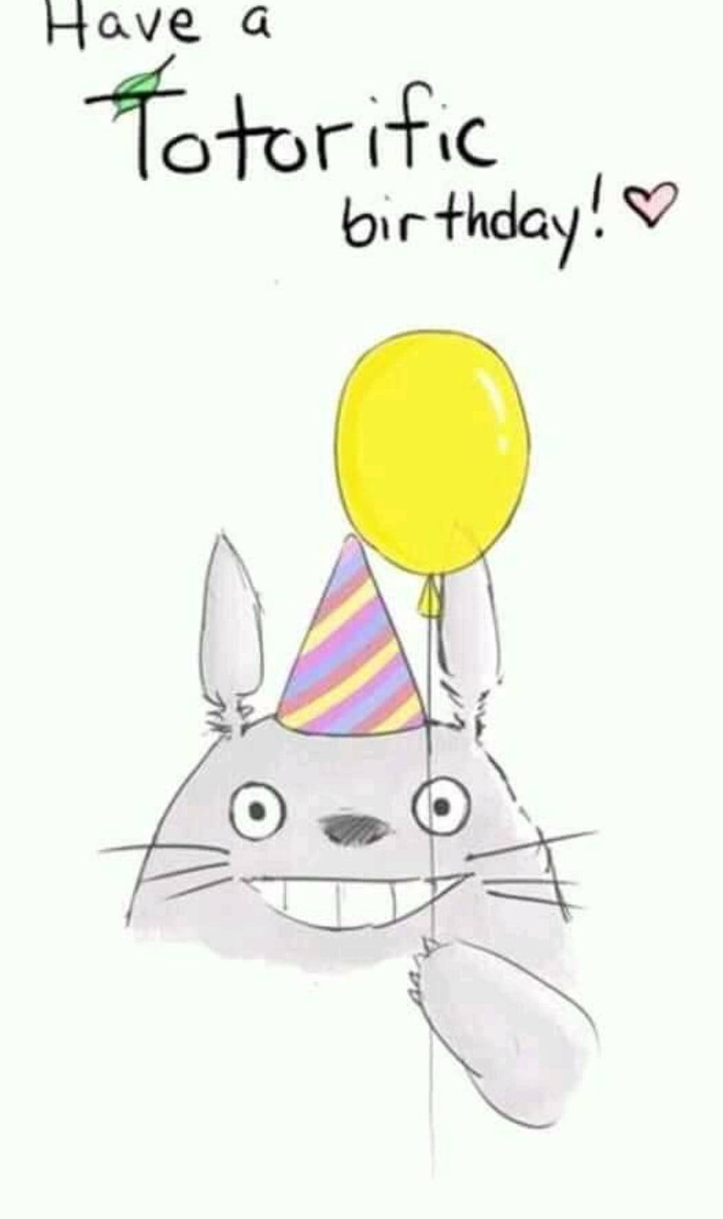 Totoro Aninitakia Siku ya Kuzaliwa Picha ya Ukuta