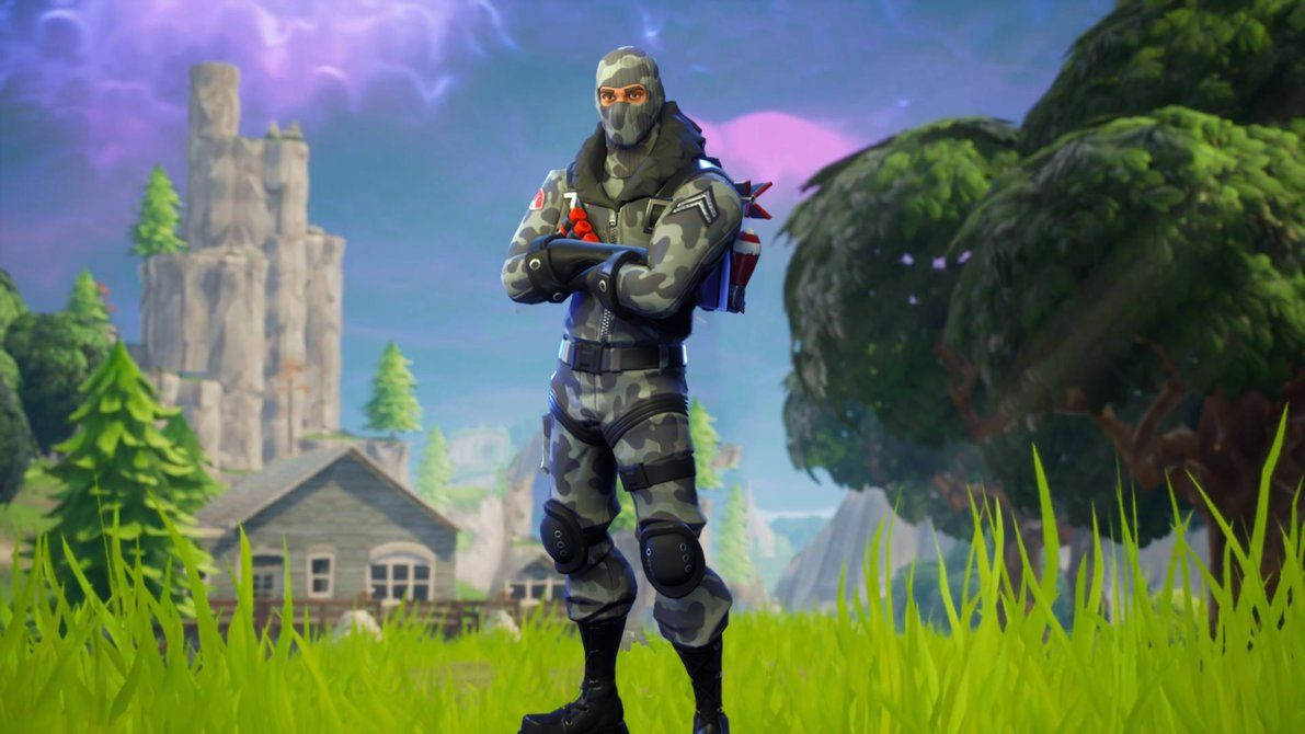'Trick or Treat na Ngozi ya Havoc yenye Mandhari ya Halloween katika Fortnite!' Picha ya Ukuta