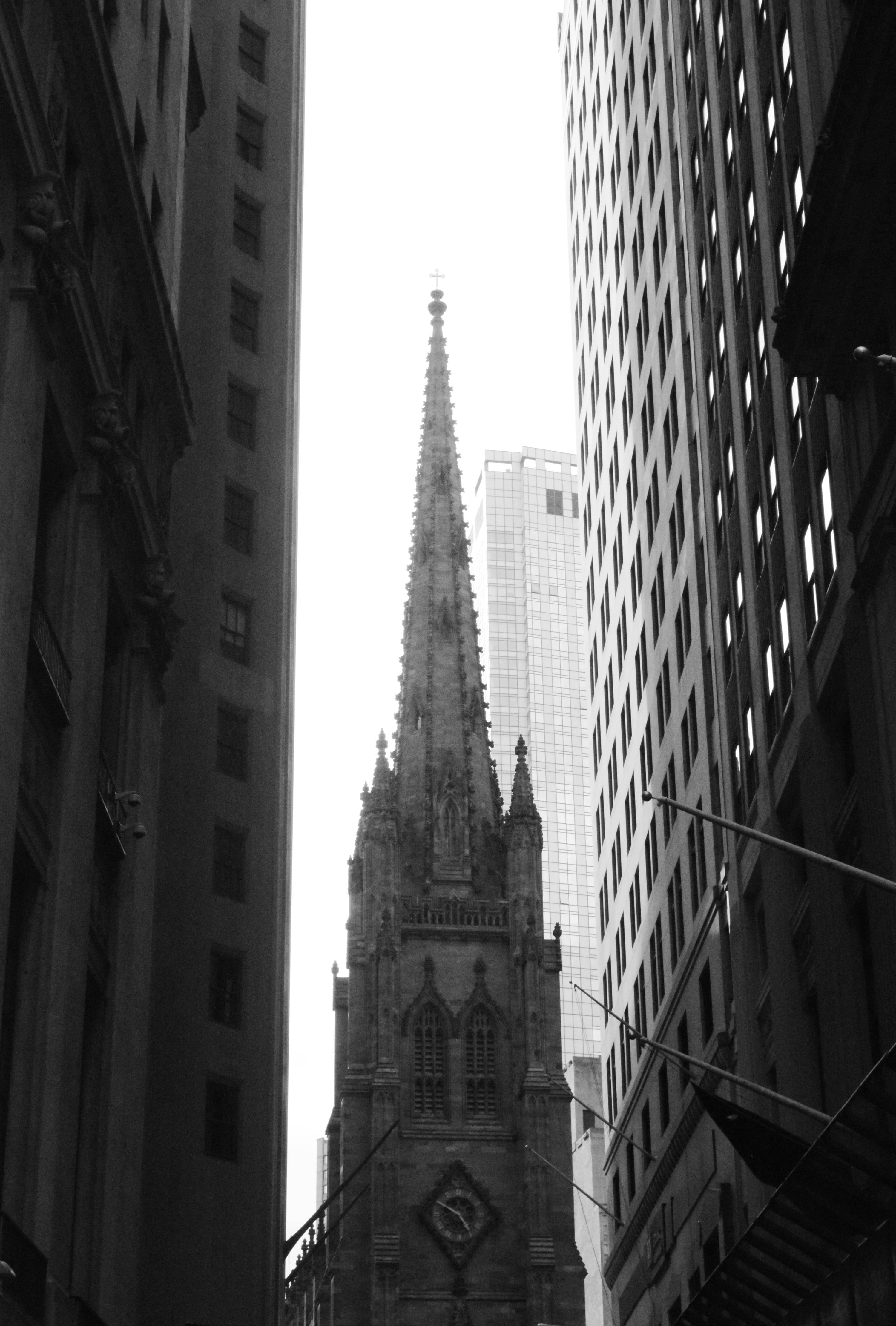 Trinity Church New York Sauti na Weusi Picha ya Ukuta