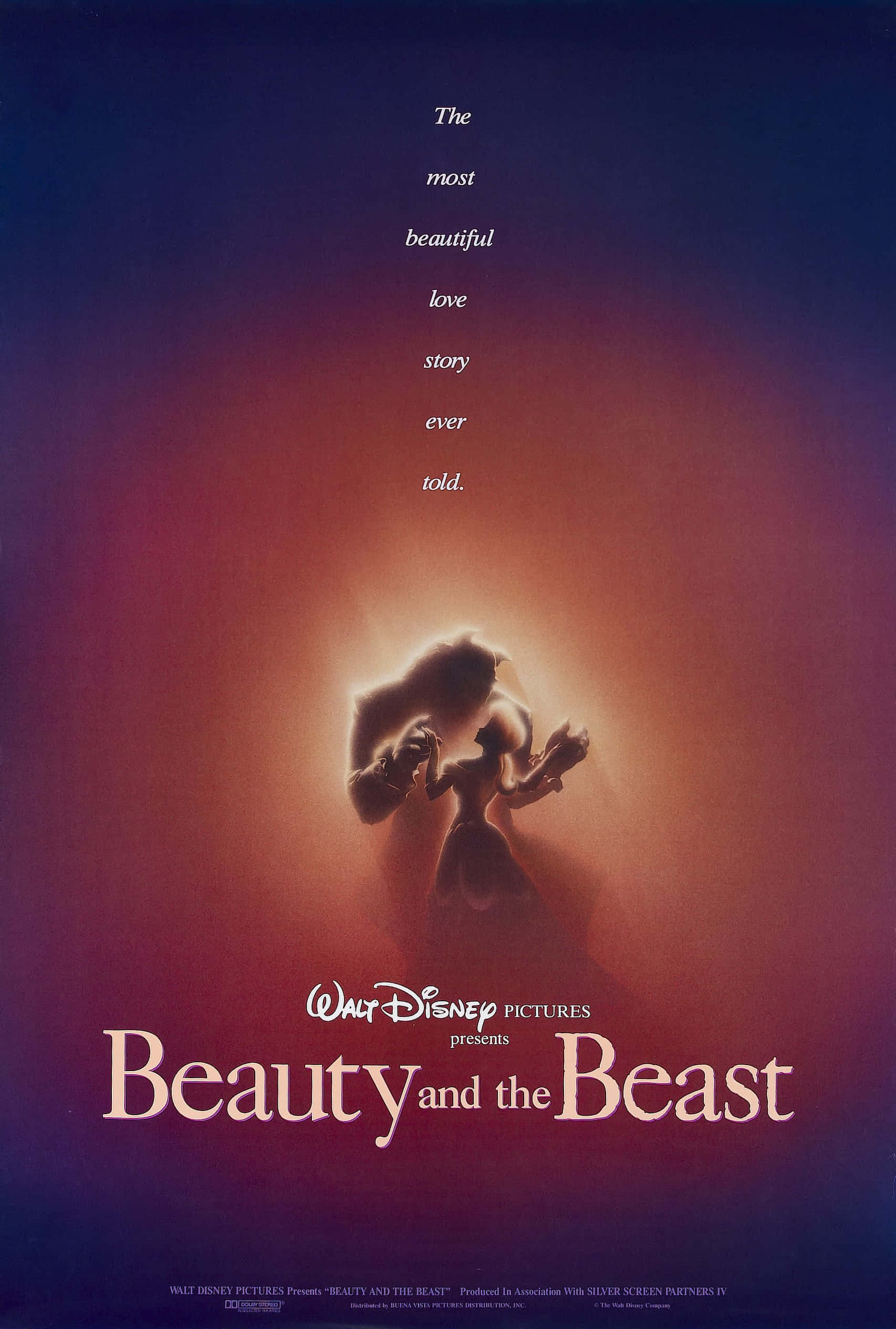 True love prevails in Disney's iconic animated classic, Beauty and the Beast Picha ya Ukuta