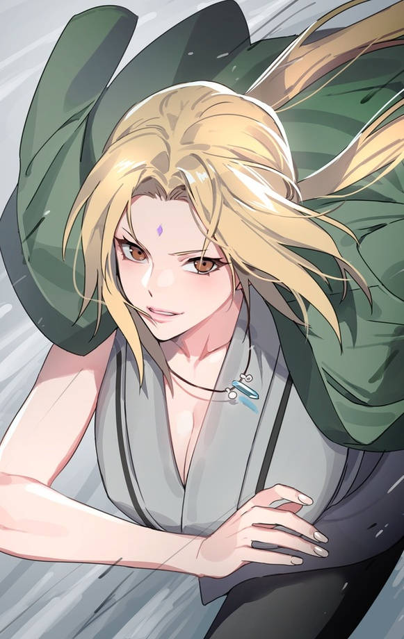 Tsunade Akikimbia Picha ya Ukuta