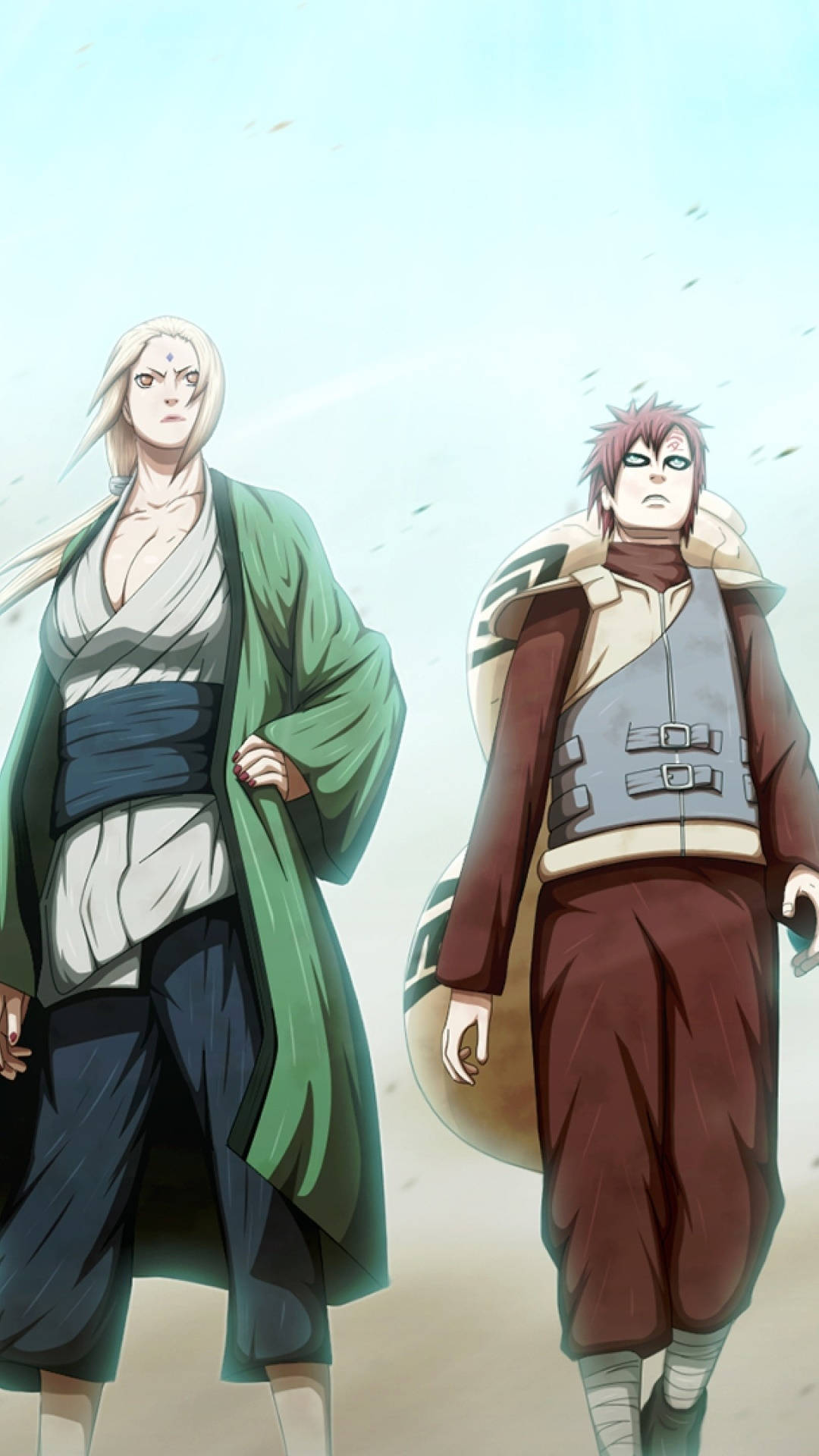 Tsunade na Gaara Picha ya Ukuta