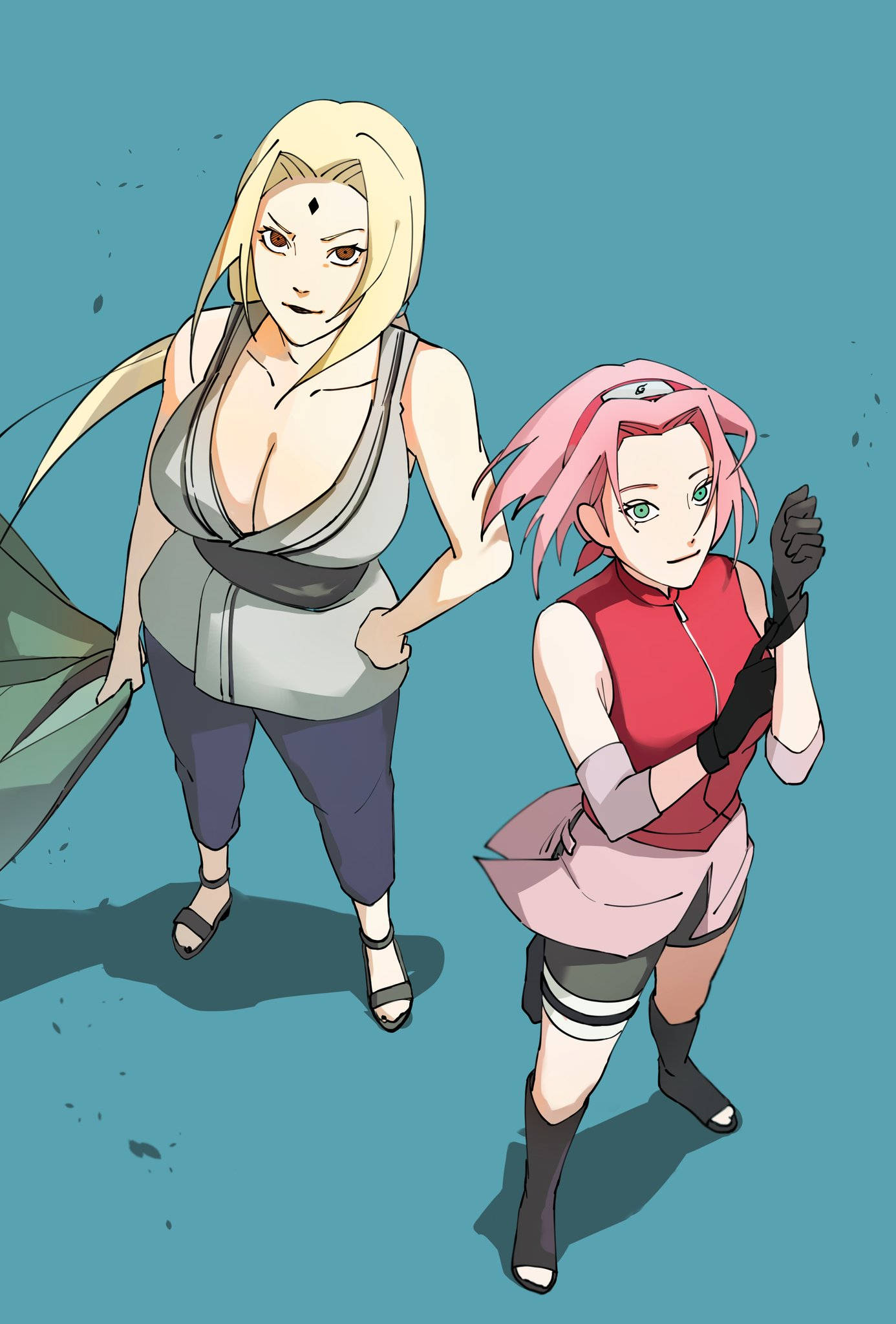 Tsunade na Sakura Picha ya Ukuta