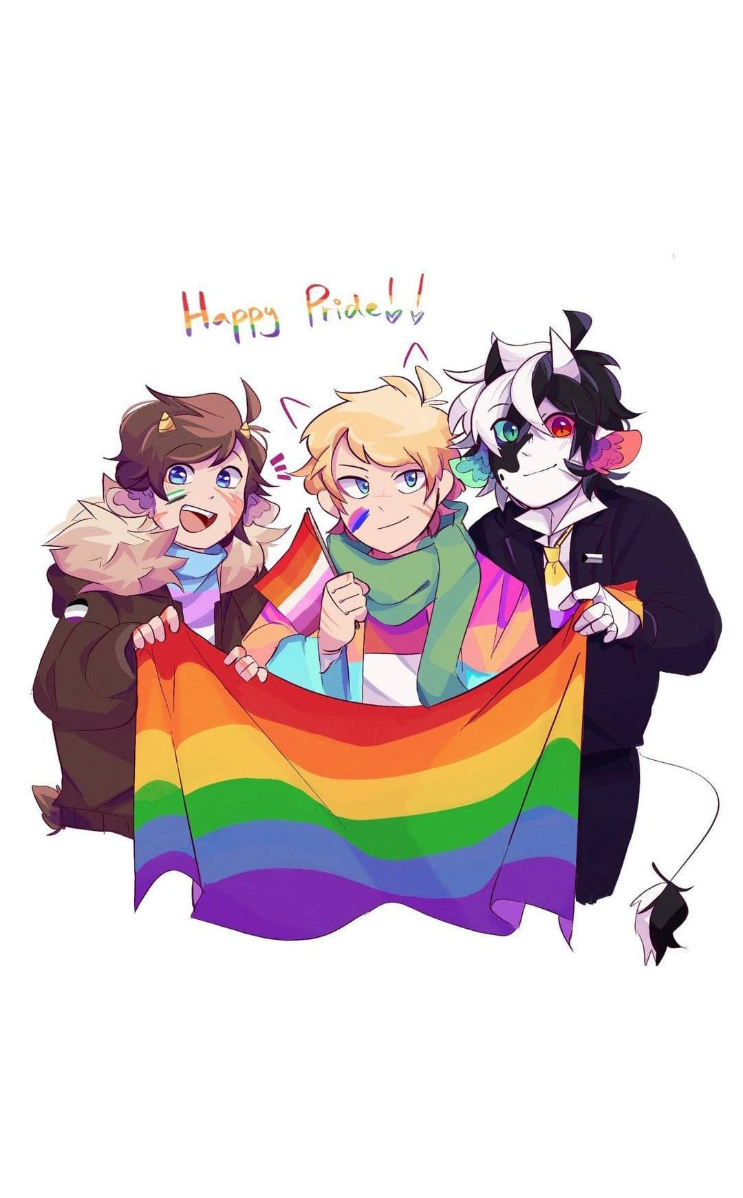 Tubbo Happy Pride Artwork Picha ya Ukuta