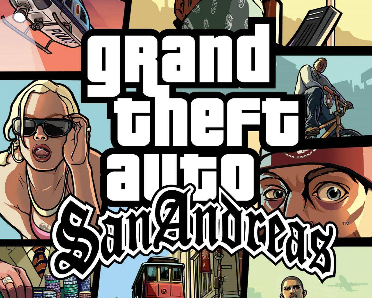 Tukio la Kichwa cha GTA San Andreas cha Kawaida Picha ya Ukuta