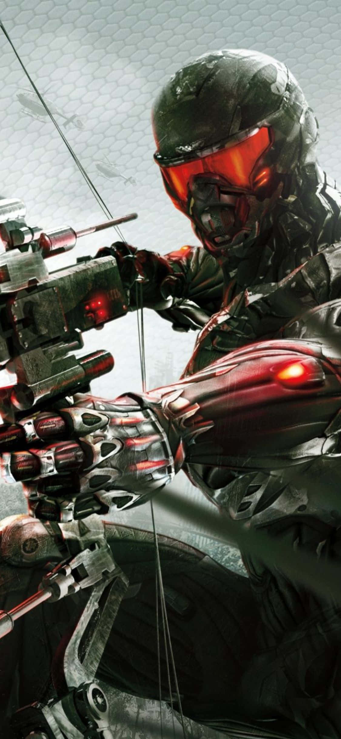 Tumbukia dunia ya kusudi ya Crysis 3 na iPhone X Picha ya Ukuta