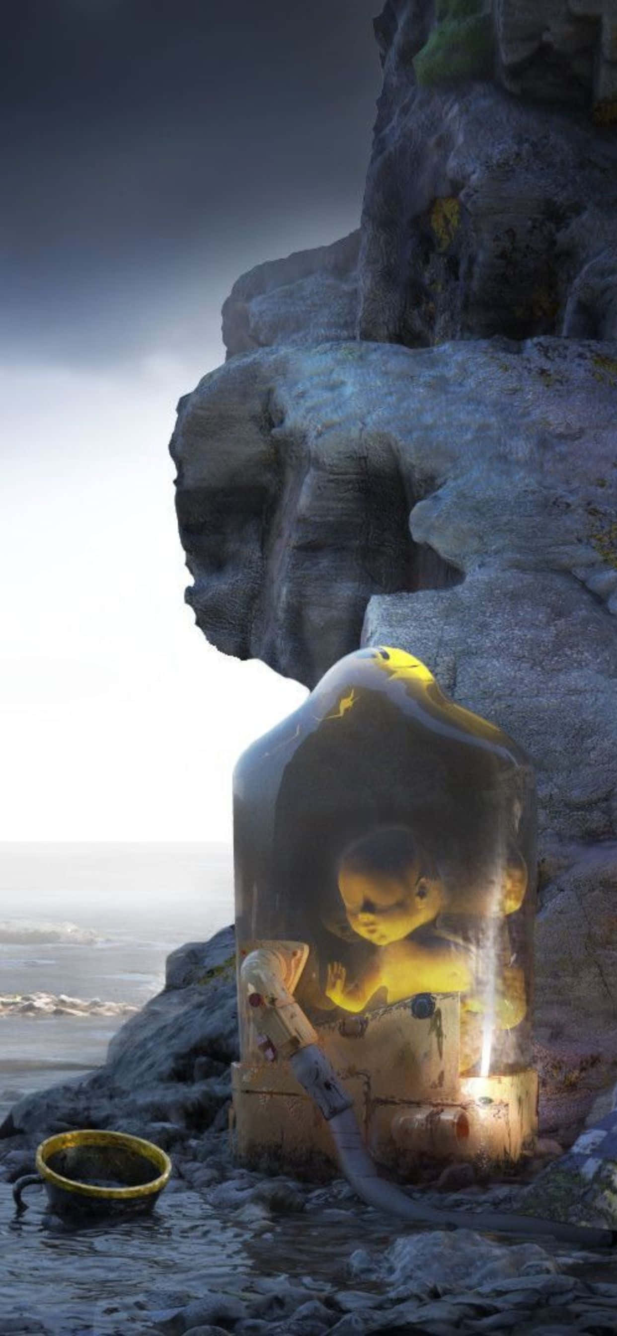 Tumia Death Stranding kwenye iPhone XS Max iliyotolewa hivi karibuni Picha ya Ukuta