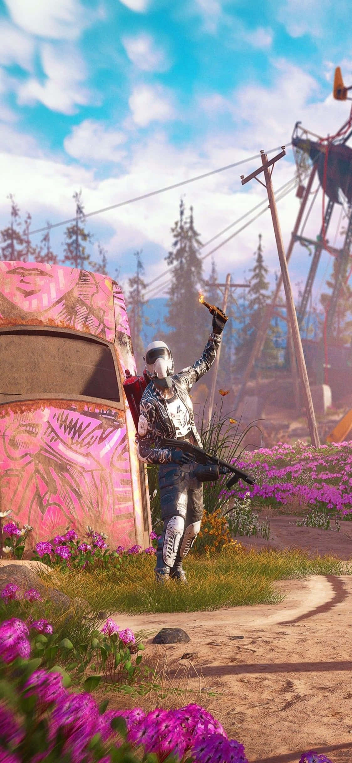 Tumia hatua ya kuvutia katika Far Cry 3 kwenye iPhone X yako! Picha ya Ukuta