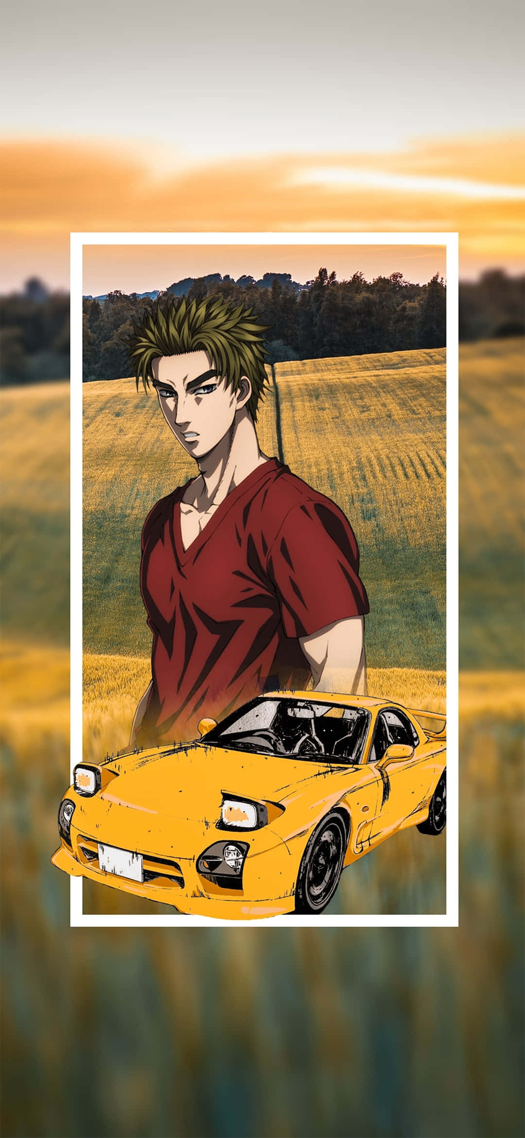 Tunakabari Kwa Simu ya Kwanza ya Initial D Picha ya Ukuta