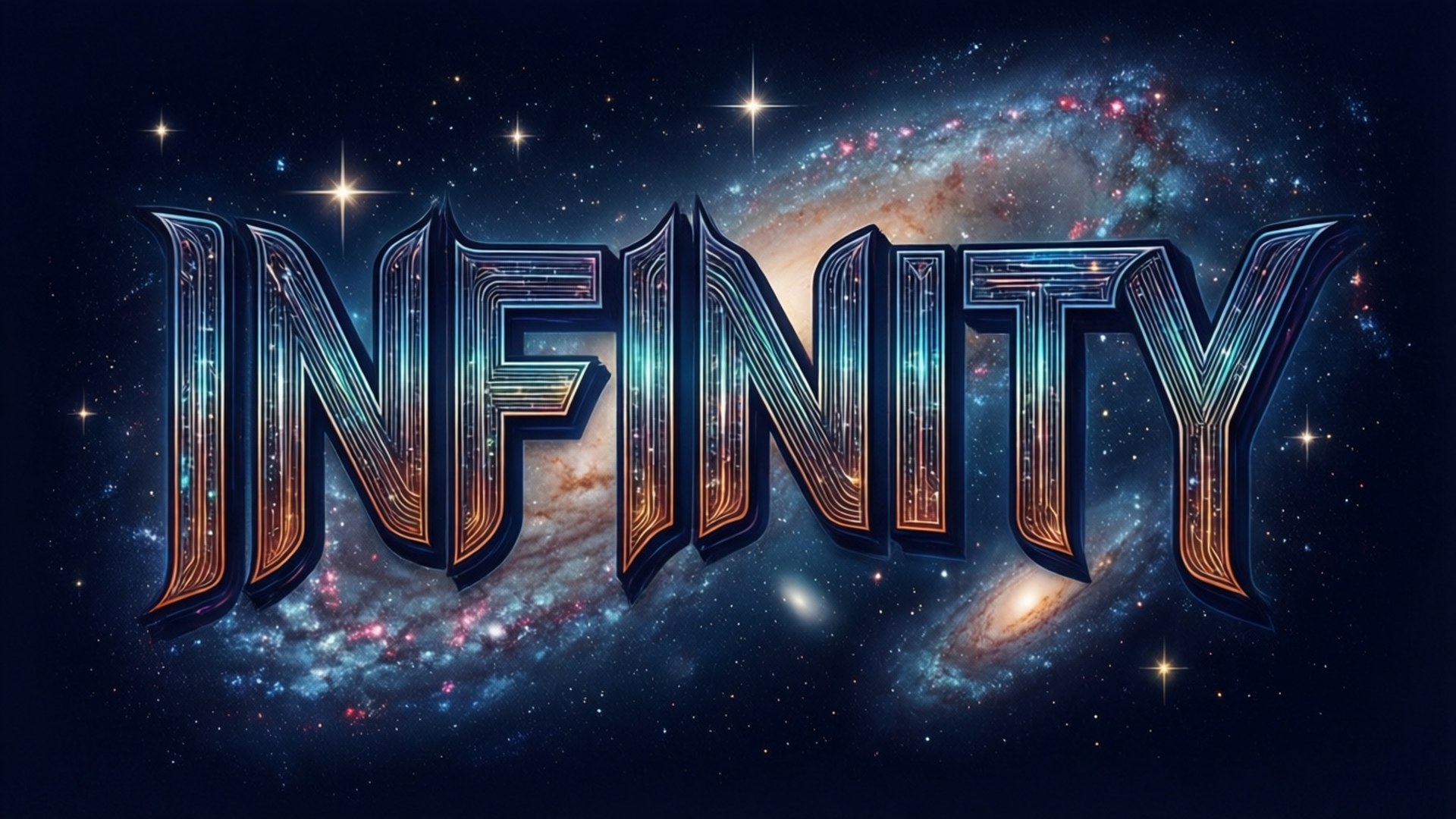 Uandishi wa Infinity Picha ya Ukuta