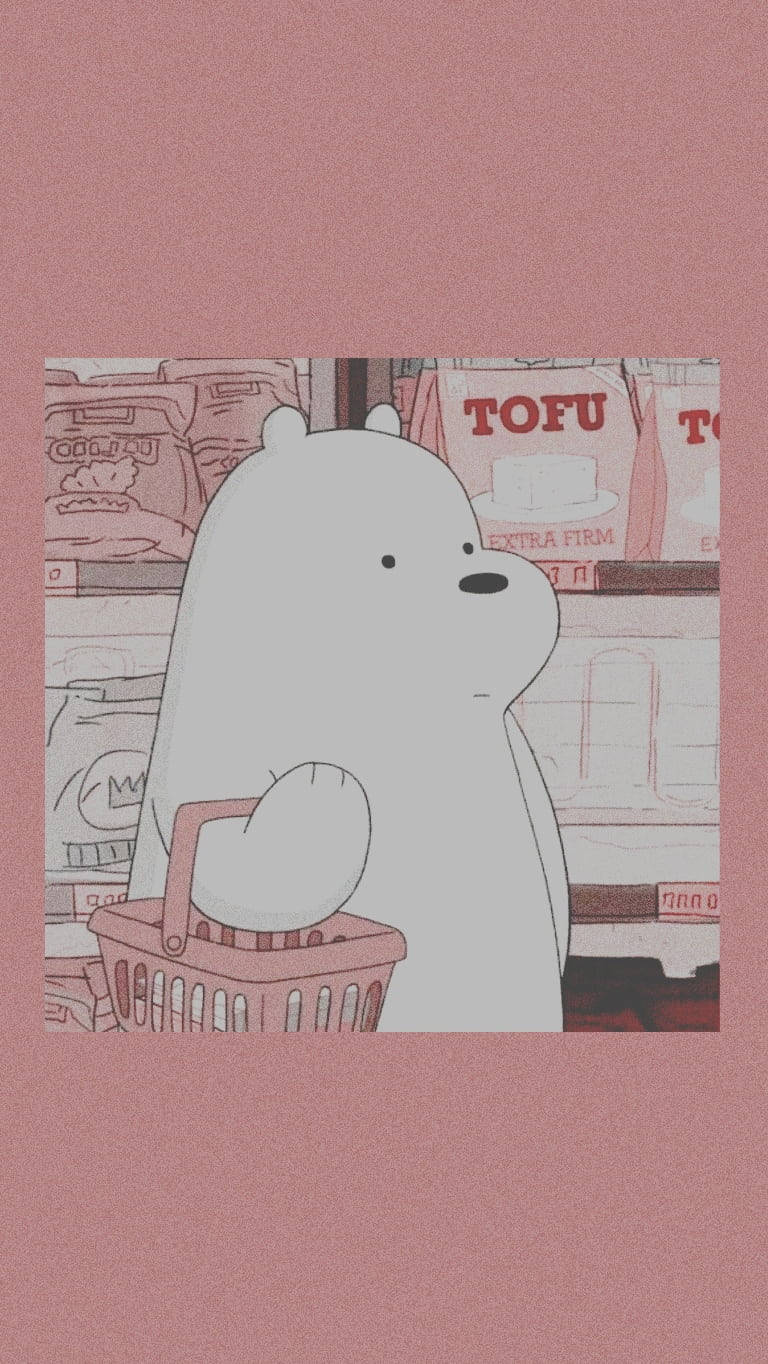Ubora wa Laini wa Ice Bear Picha ya Ukuta