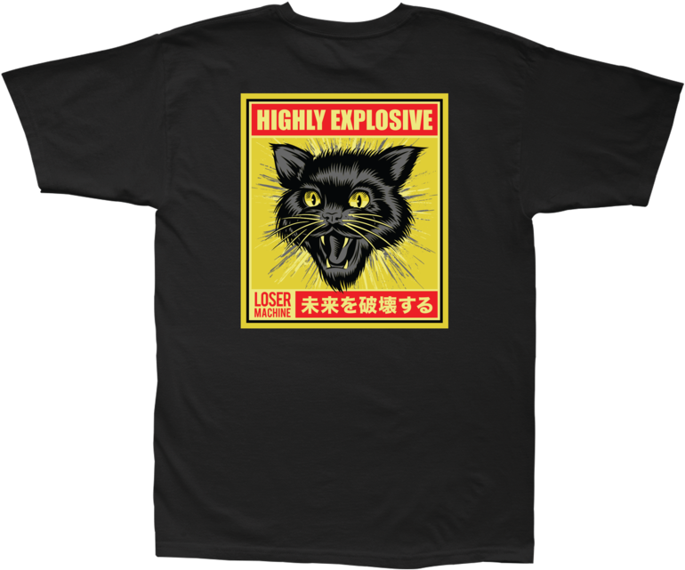 Ubunifu wa Tshirt ya Kitufe cha Mwitu Mweusi Picha ya Ukuta