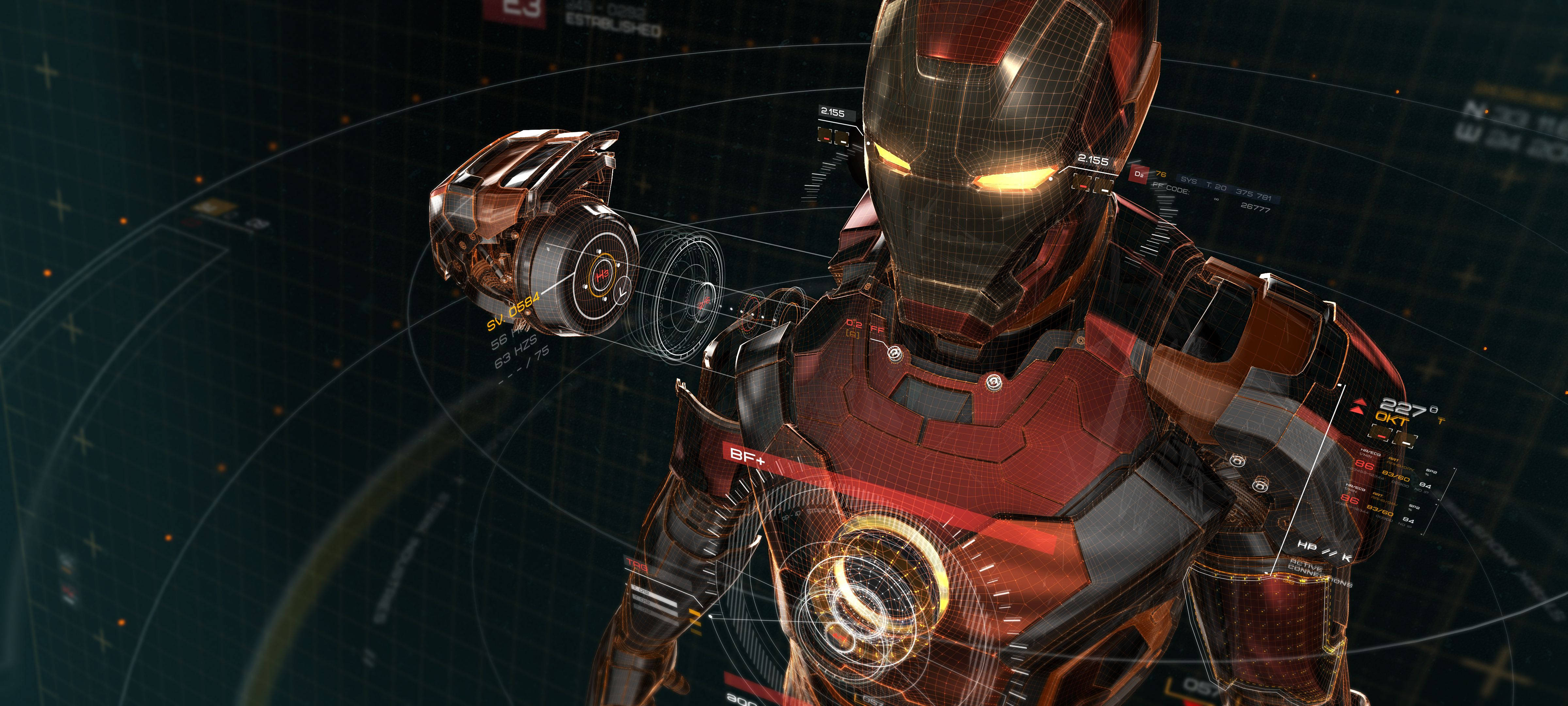Uchunguzi wa AI wa Iron Man Picha ya Ukuta