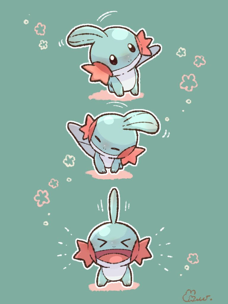 Ufundi Mzuri wa Mudkip Picha ya Ukuta