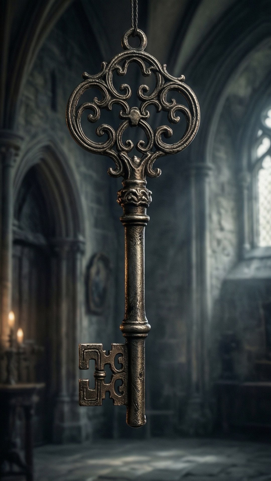 Ufunguo wa Gothic Simu Picha ya Ukuta