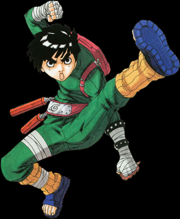 Uingizaji wa Rock Lee wenye Nguvu Picha ya Ukuta