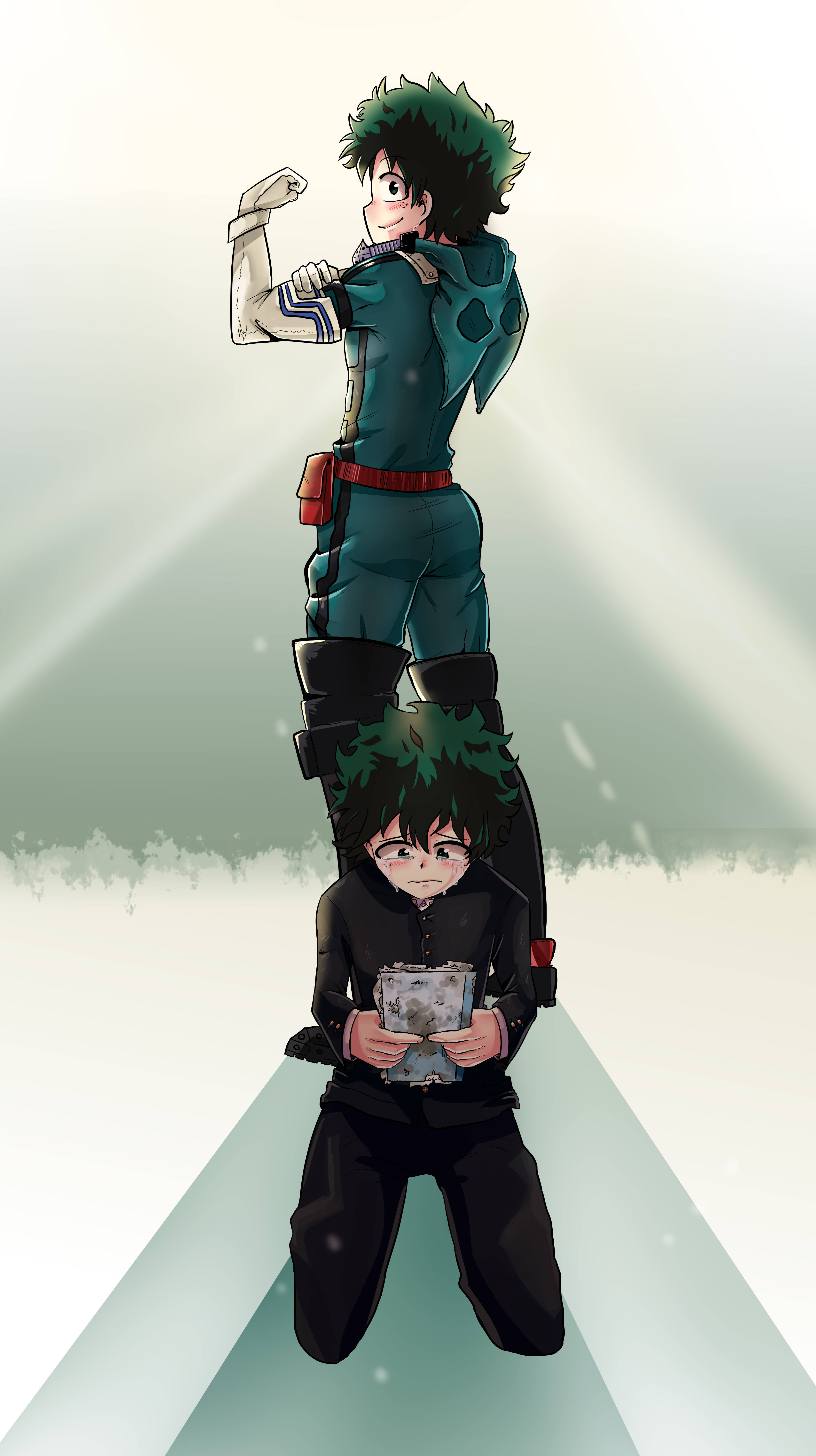 Ukuaji Binafsi wa Izuku Midoriya 4K Picha ya Ukuta