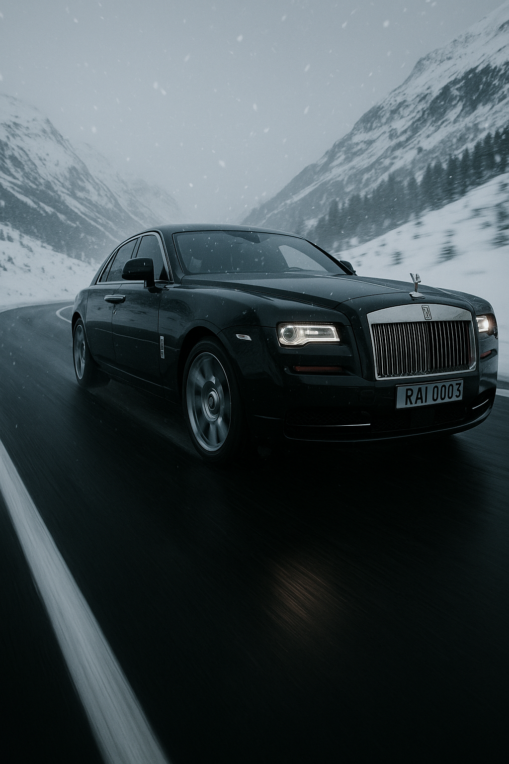 Ukuta wa Roller Royce Picha ya Ukuta