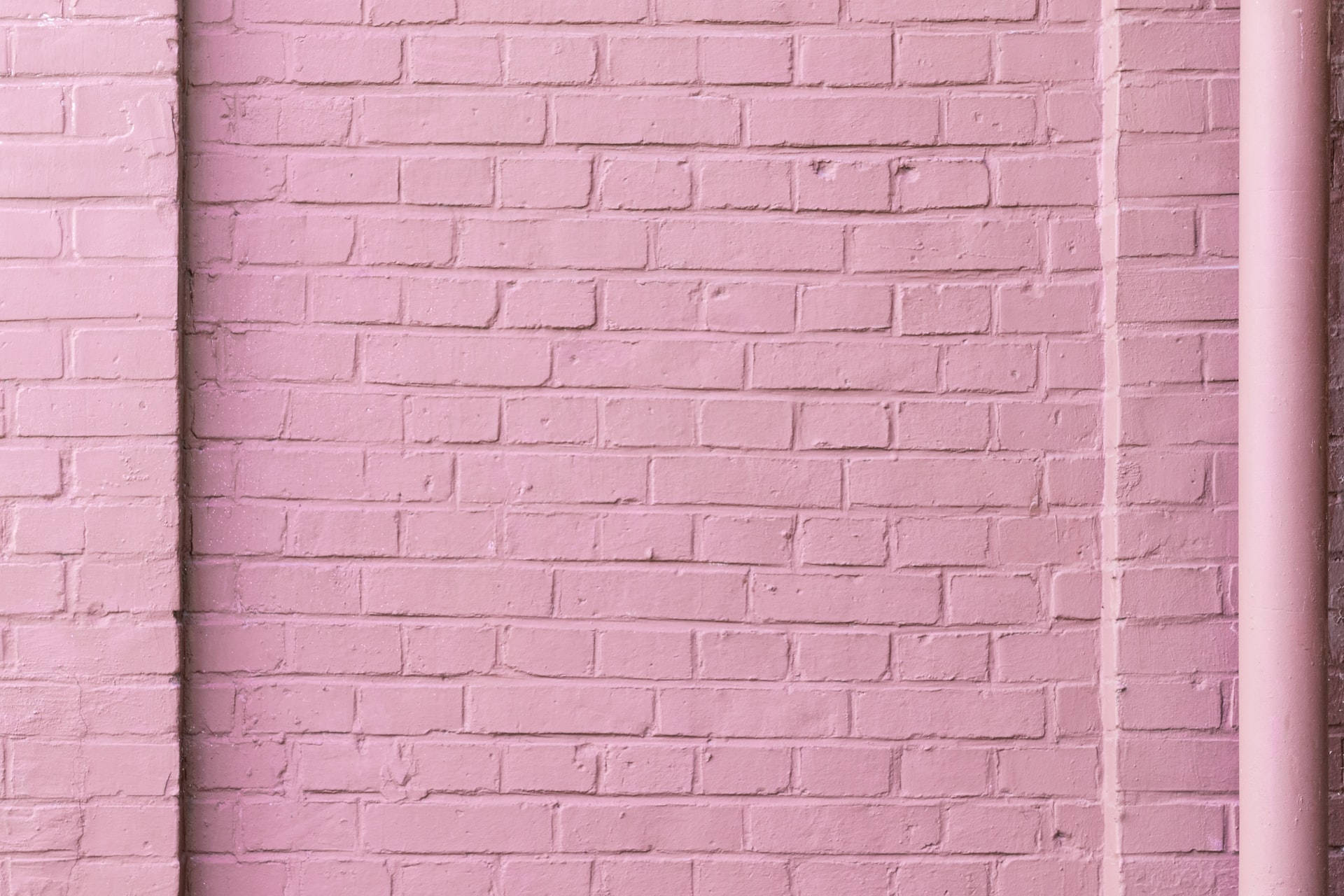 Ukuta wa Tofali wa Pink Pastel Picha ya Ukuta