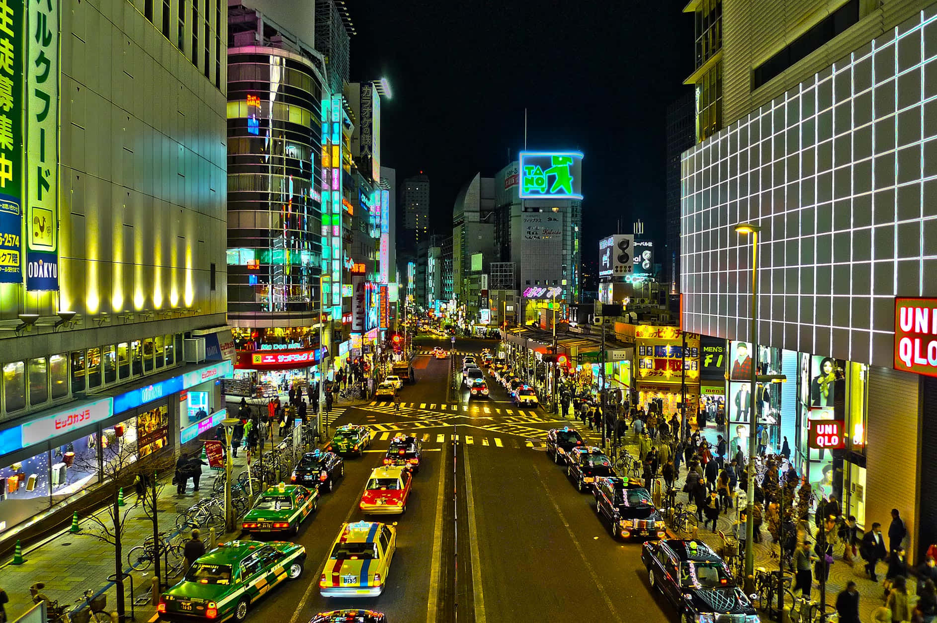 Ukuu wa Tokyo Usiku Picha ya Ukuta