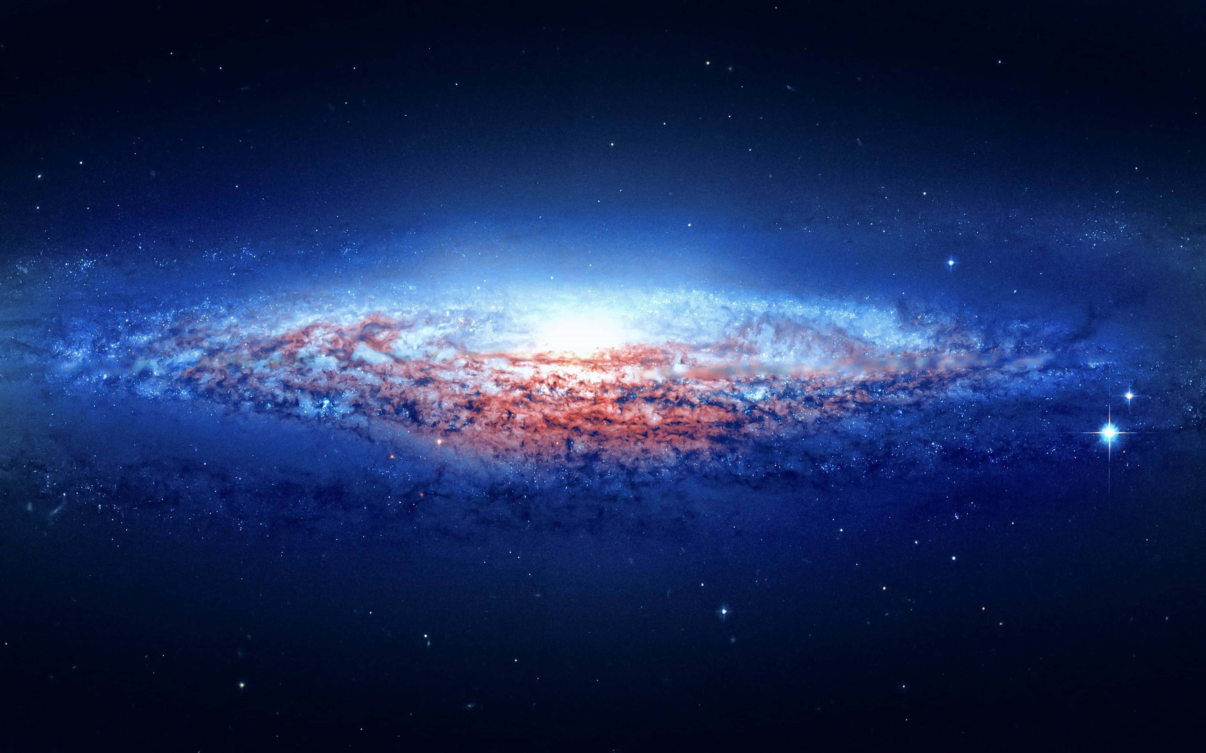 Ulimwengu wa 4K Milky Way Galaxy Picha ya Ukuta