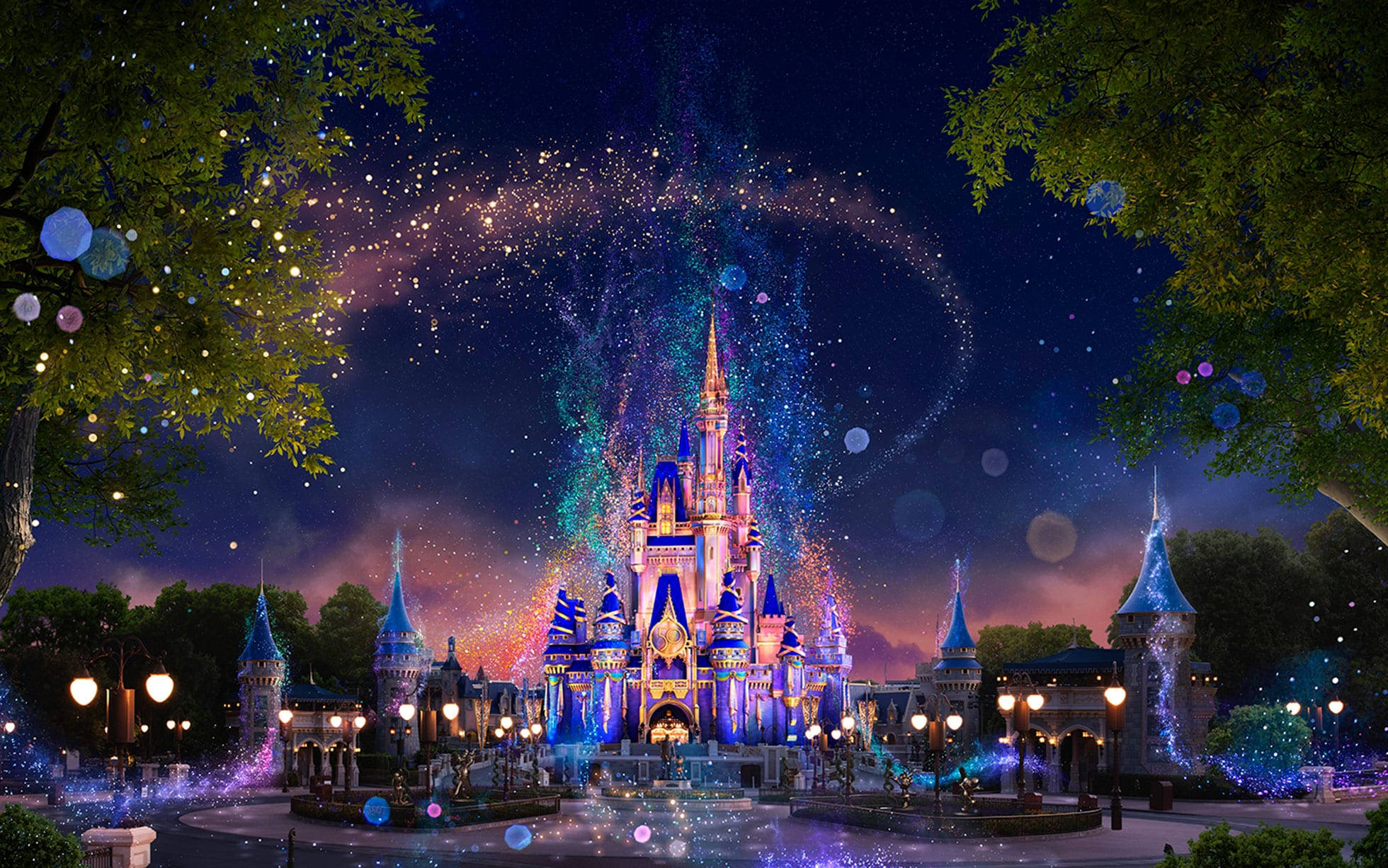 Ulimwengu wa Kichawi wa Disneyworld Picha ya Ukuta
