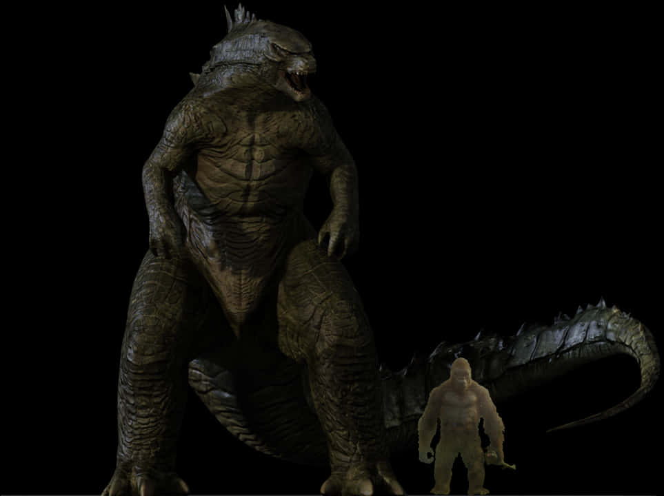 Ulinganisho wa Ukubwa wa Godzilla Picha ya Ukuta