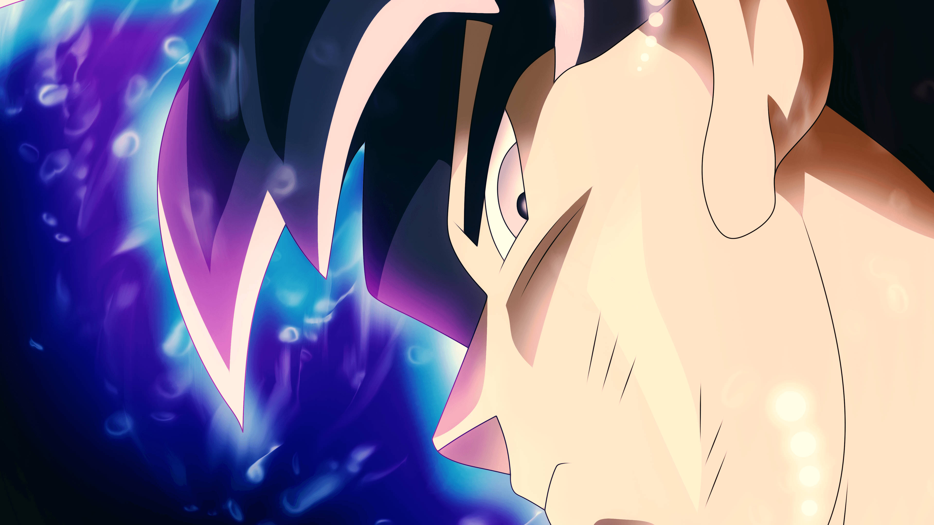 Ultra Instinct Goku Upande wa Karibu Picha ya Ukuta