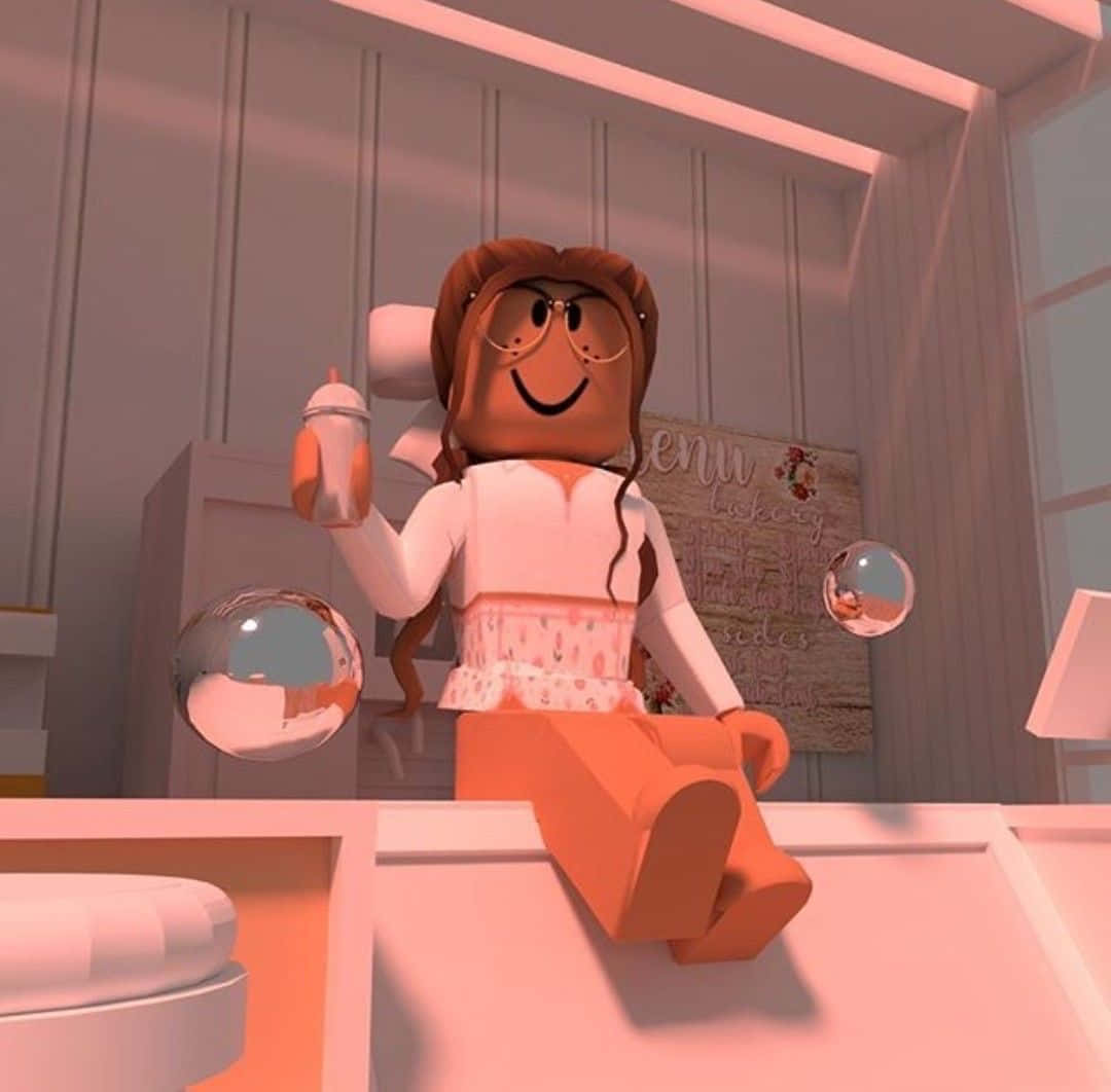 Unda ulimwengu wako mwenyewe na Aesthetic Roblox! Picha ya Ukuta