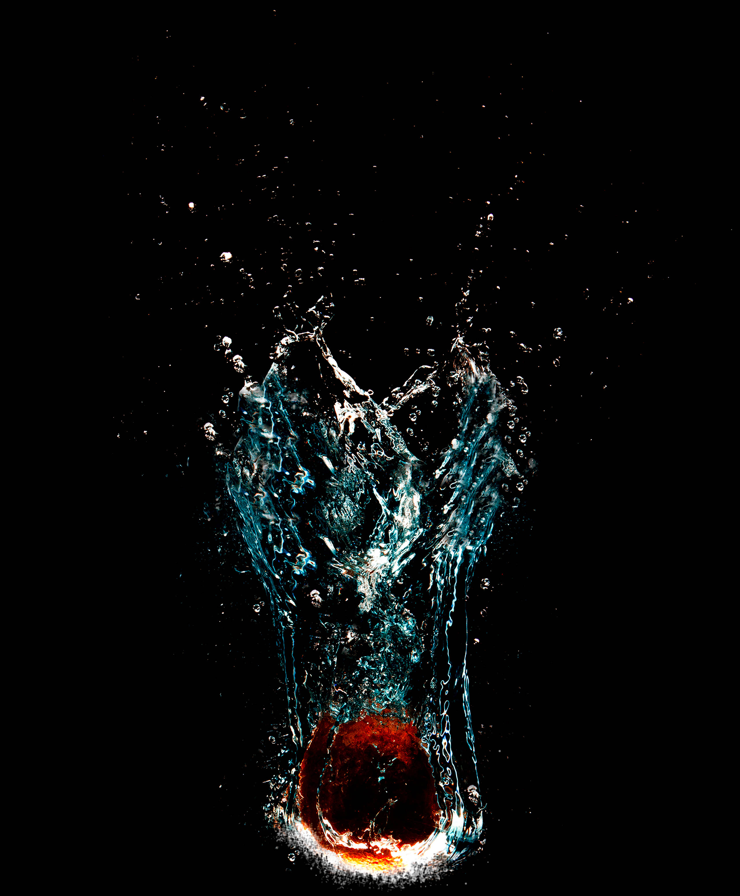 Underwater Apple Picha ya Ukuta