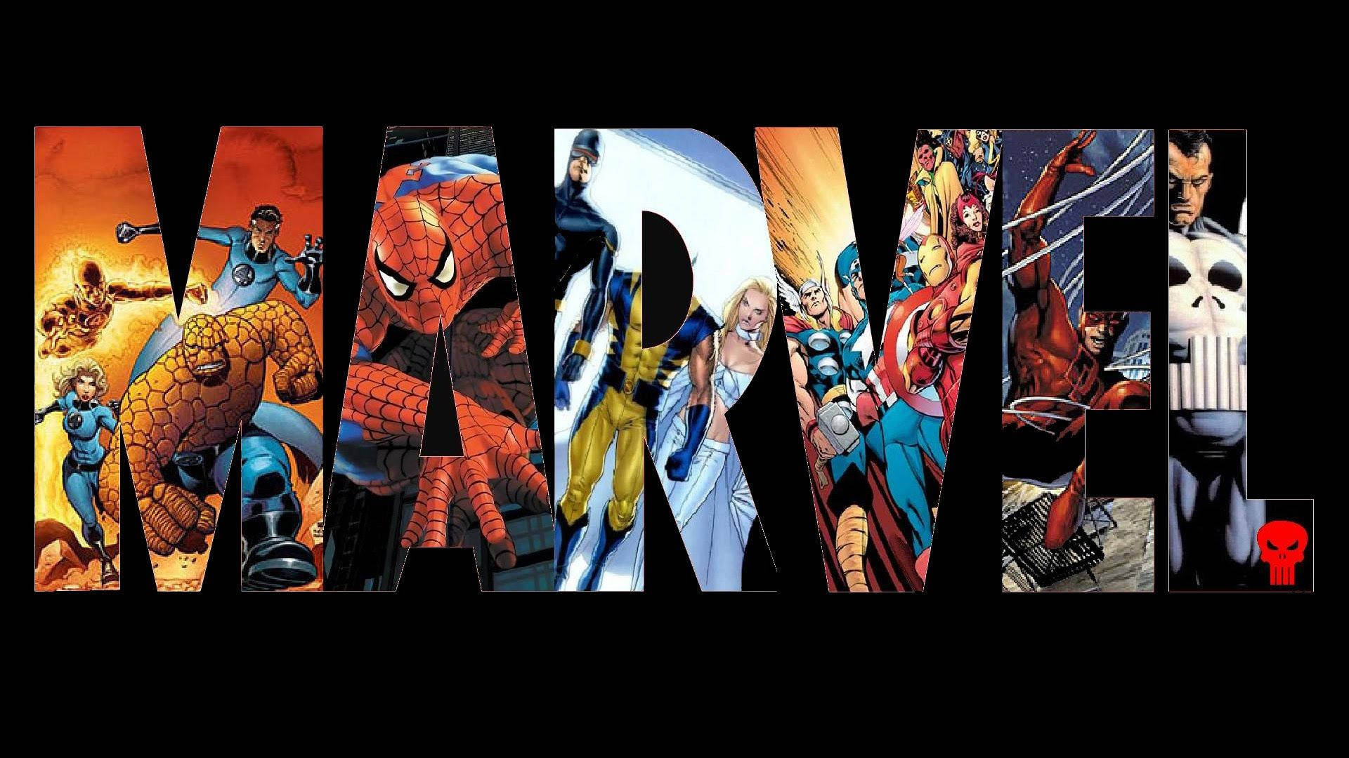 Unganisha Mashujaa wa Marvel Picha ya Ukuta