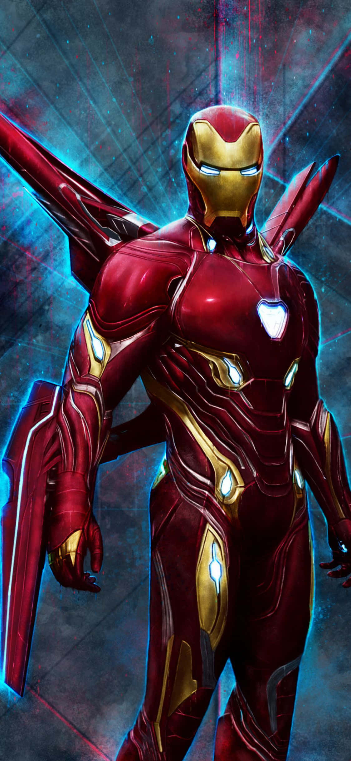 Kutumia Nguvu ya Iron Man na iPhone X Picha ya Ukuta