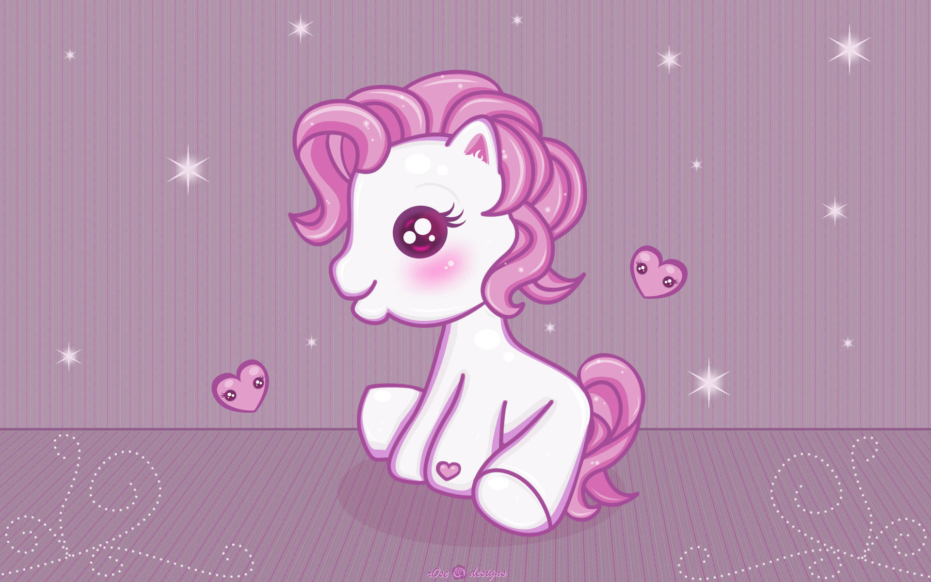 Unicorni Pink Tumblr Aesthetic Picha ya Ukuta