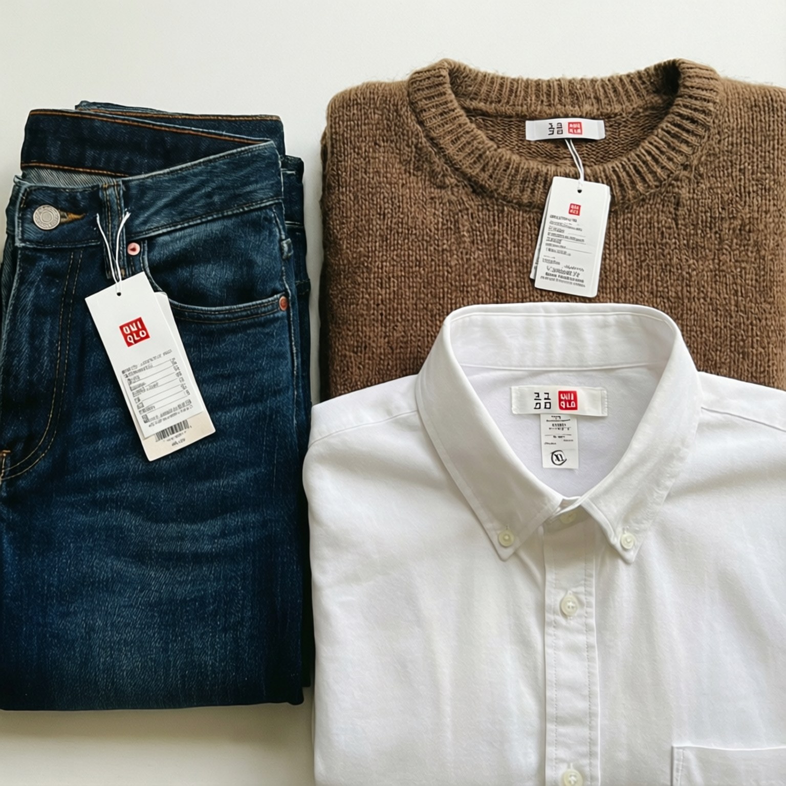 Uniqlo Flat Lay Picha ya Ukuta