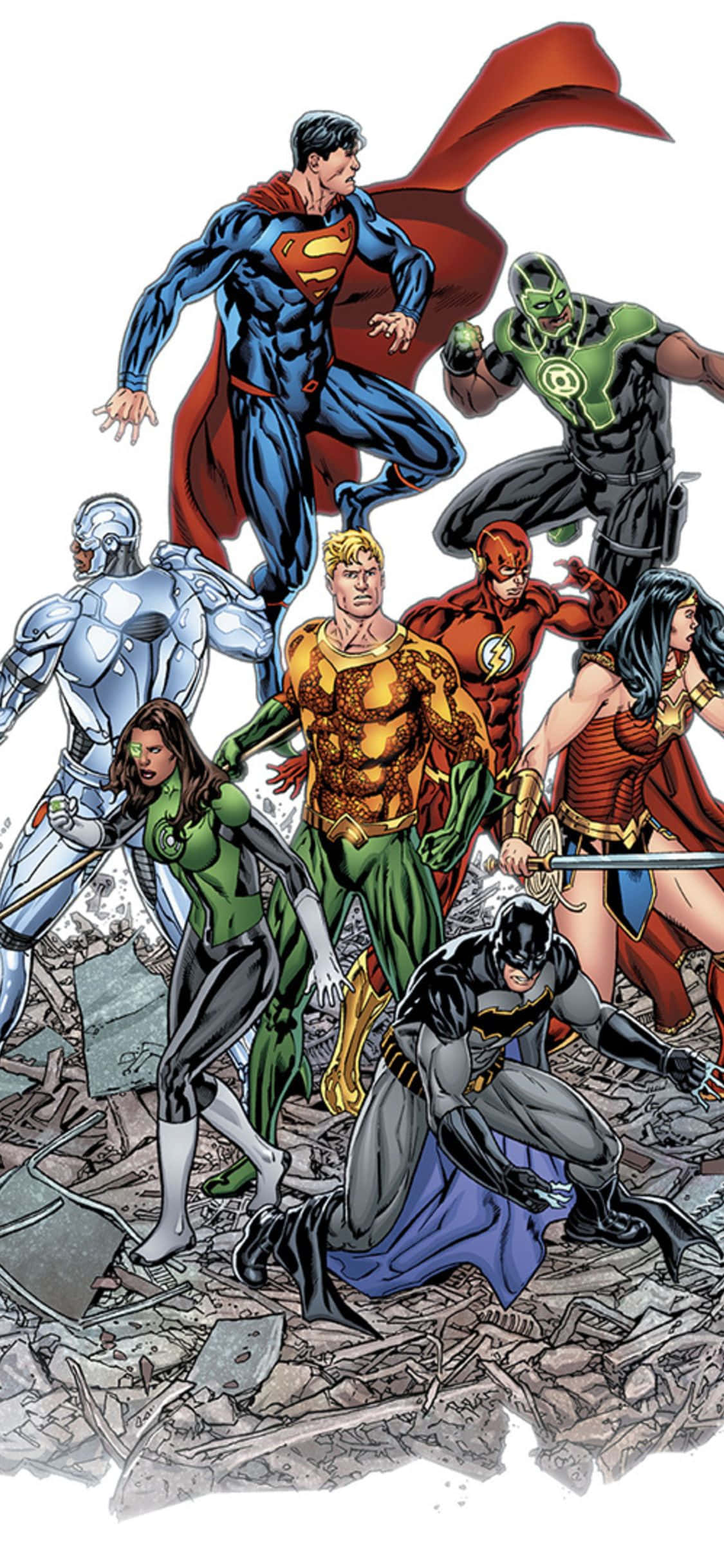 Unite the Heroes: Powerfully Connect with Marvel & DC on your iPhone Picha ya Ukuta