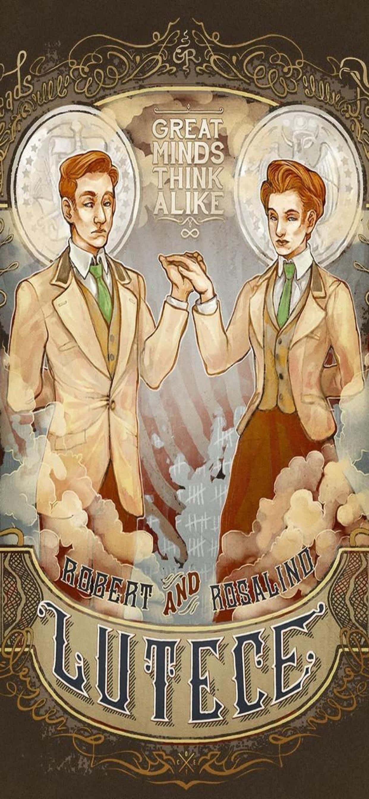 Unlock the secrets of the Bioshock Infinite universe with an iPhone Xs Max Picha ya Ukuta
