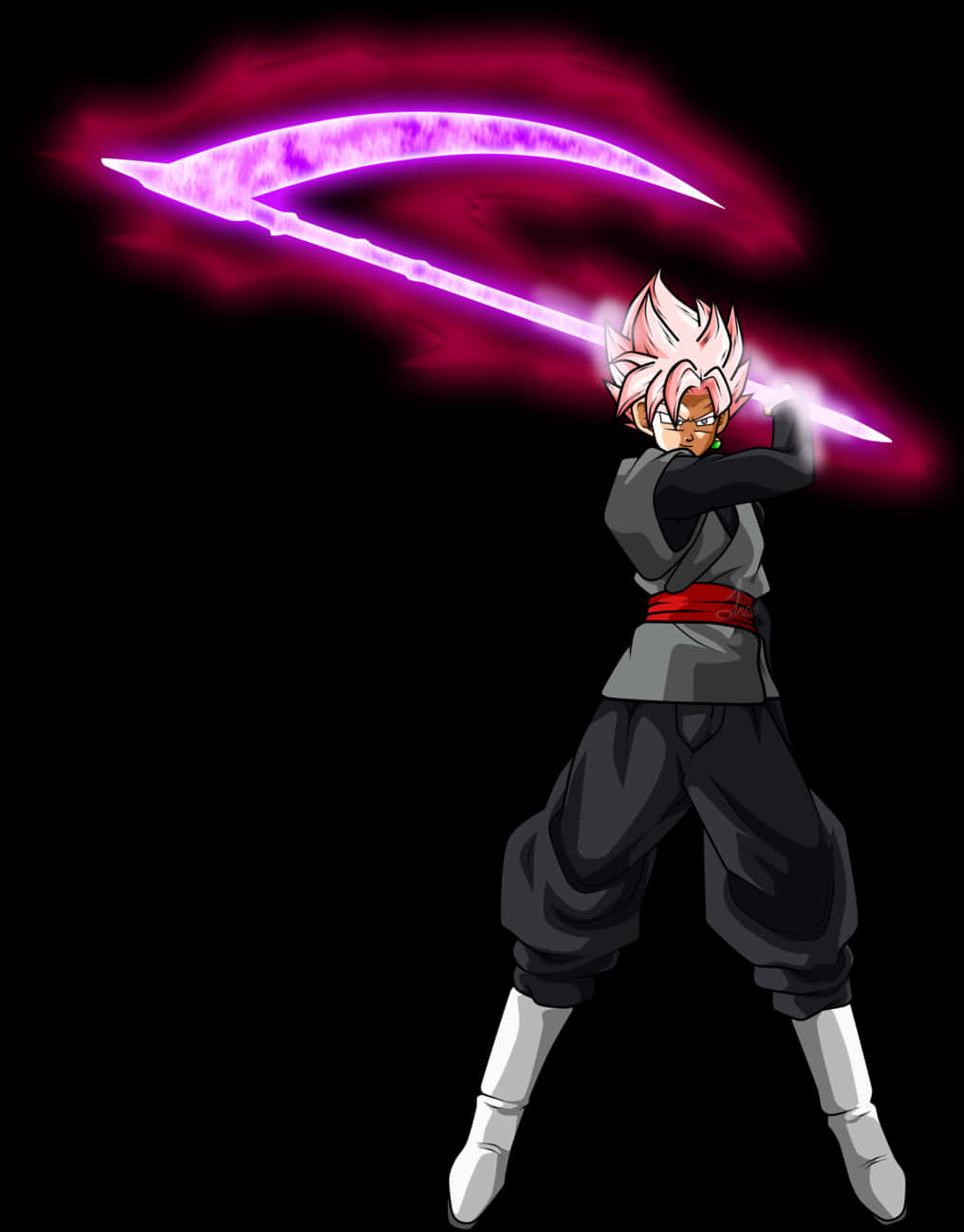 Upanga wa Nguvu wa Goku Black Picha ya Ukuta
